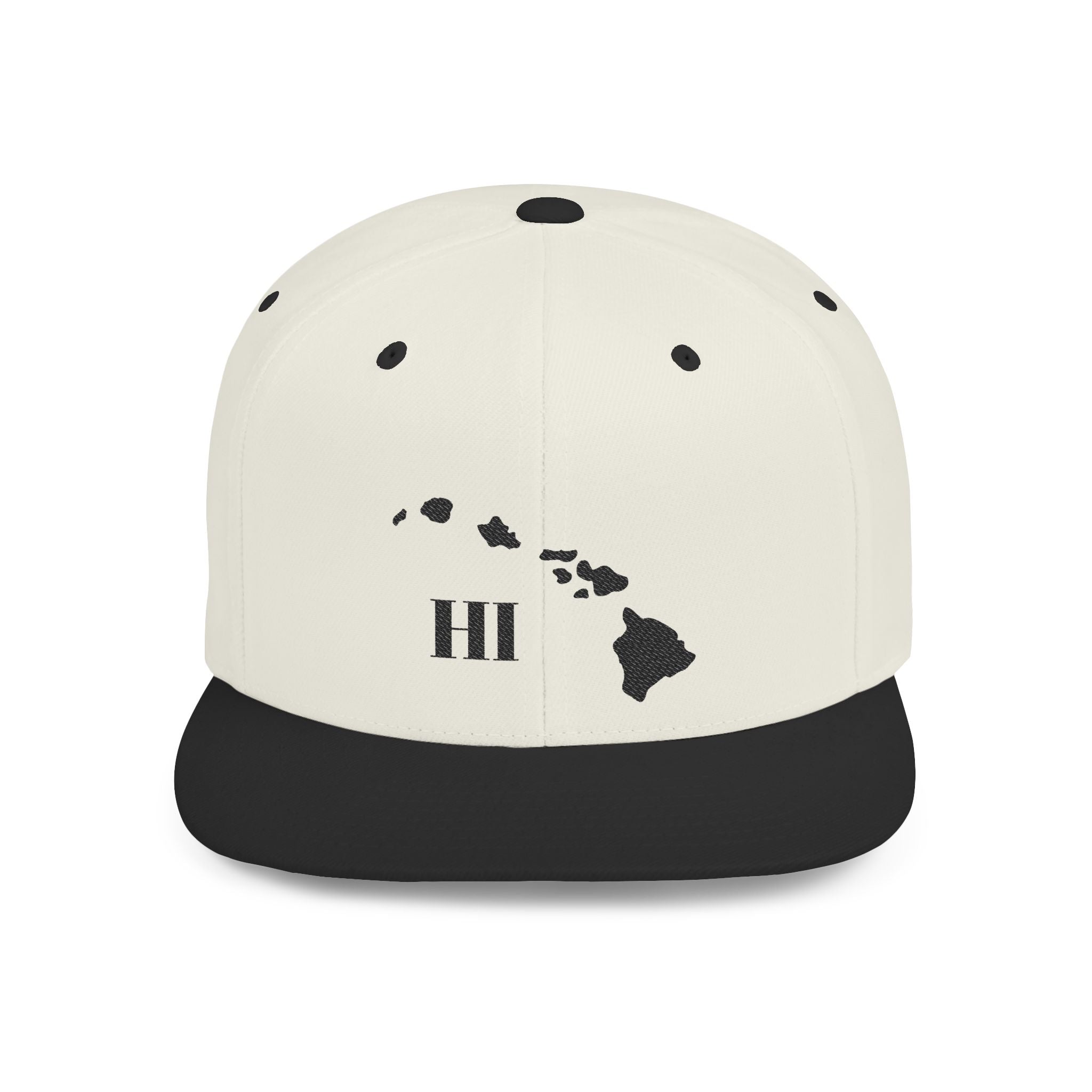 Hawaii Flat Bill Snapback Hat, Stylish Cap, Beachwear Accessory, Gift for Travelers, Unisex Outdoor Headwear