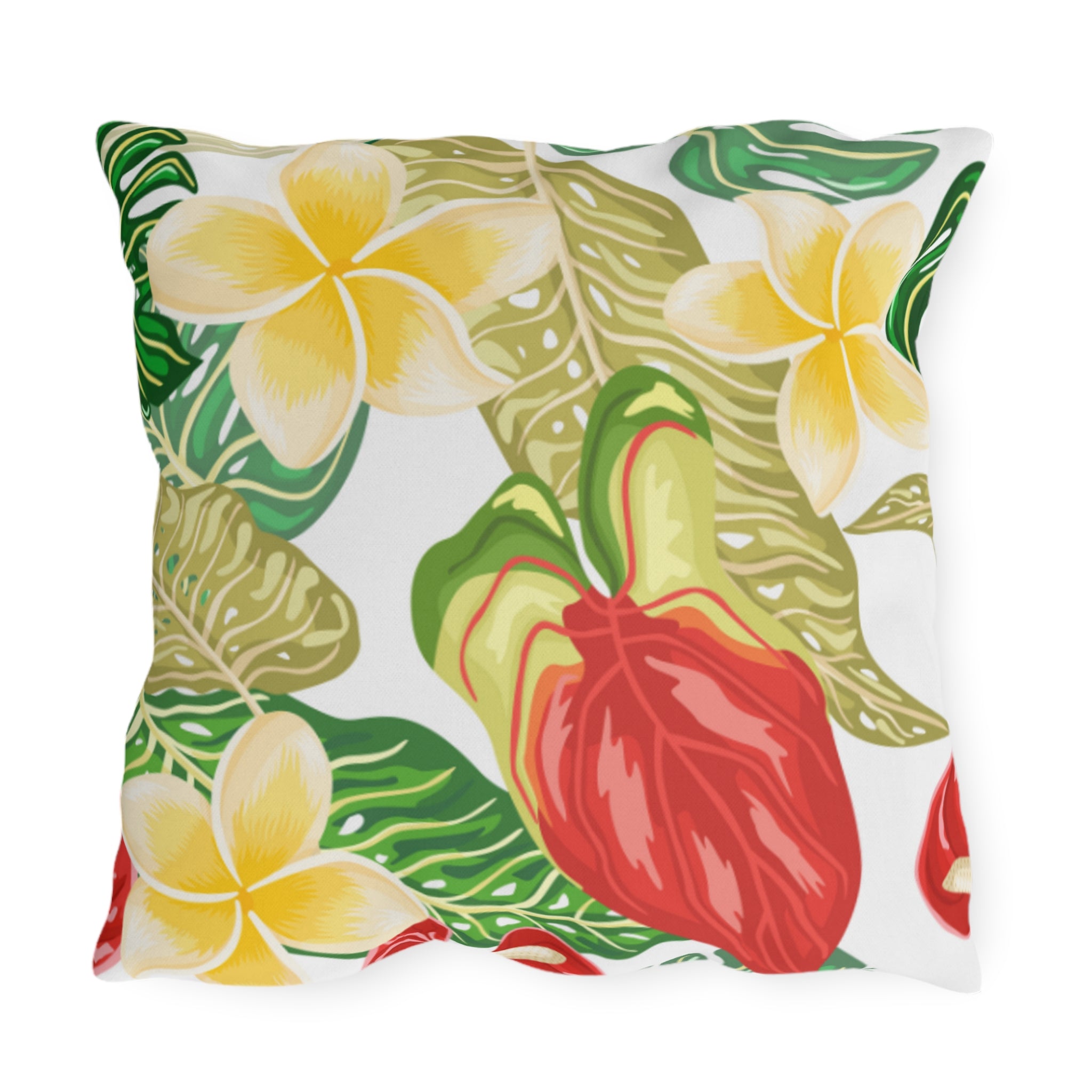 Vibrant Tropical Outdoor Pillows, Garden Decor, Summer Vibes, Patio Cushion, Nature Lover Gift, Outdoor Living Accents