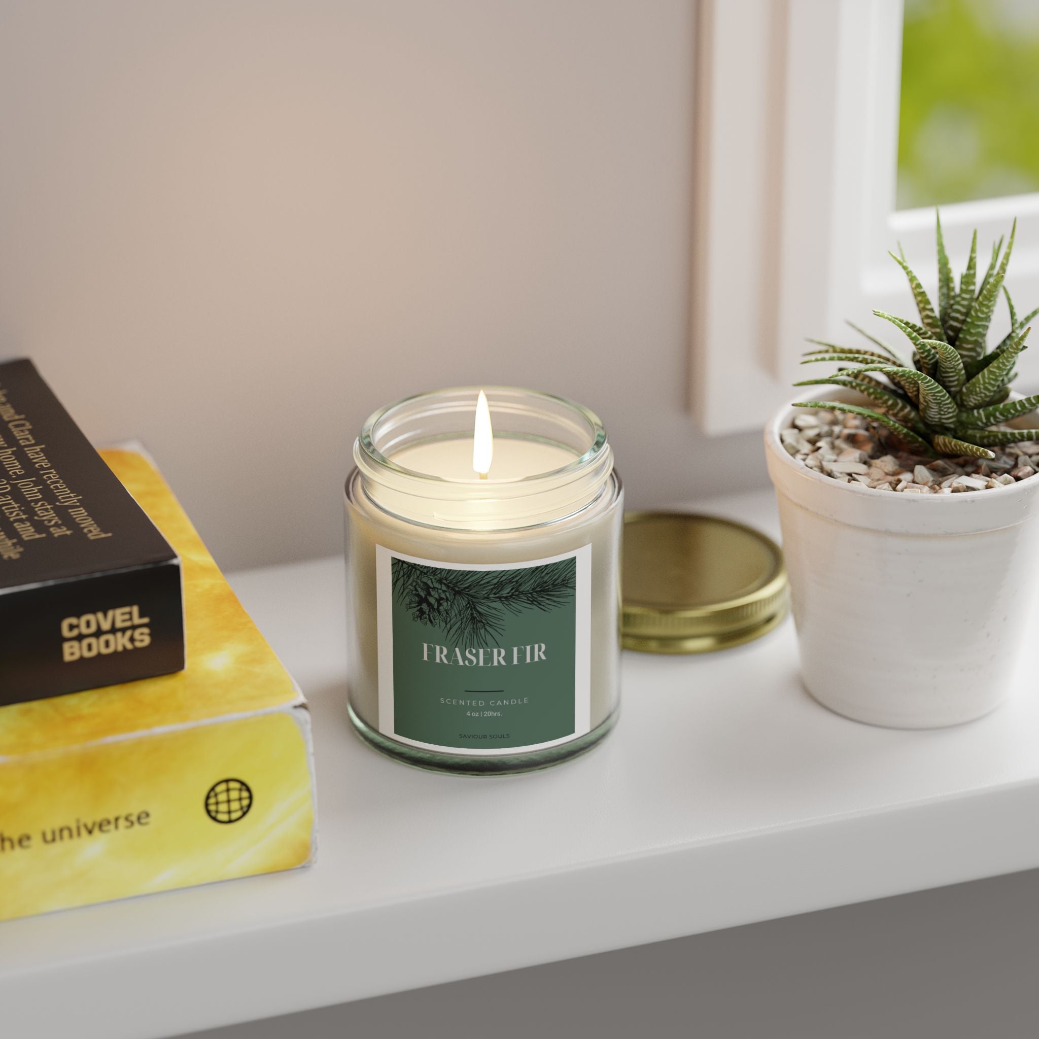 Fraser Fir Scented Candle - Aromatic Gift, Eco-Friendly Home Decor, Cozy Atmosphere, Relaxation, Holiday Candle, Home Fragrance