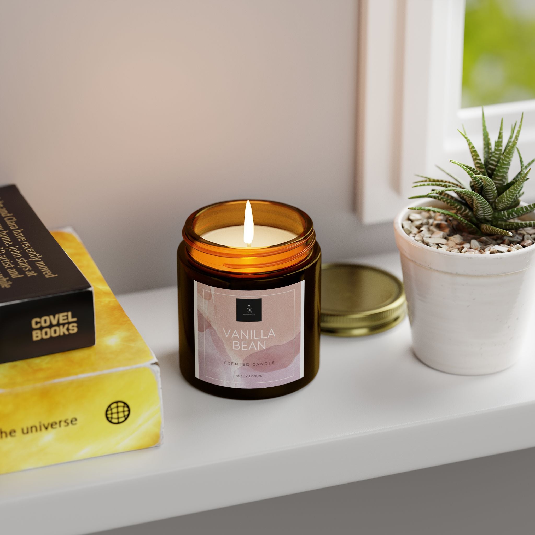 Vanilla Bean Scented Candles - Perfect for Relaxation, Gifts, Home Decor, Self-Care, Aromatherapy