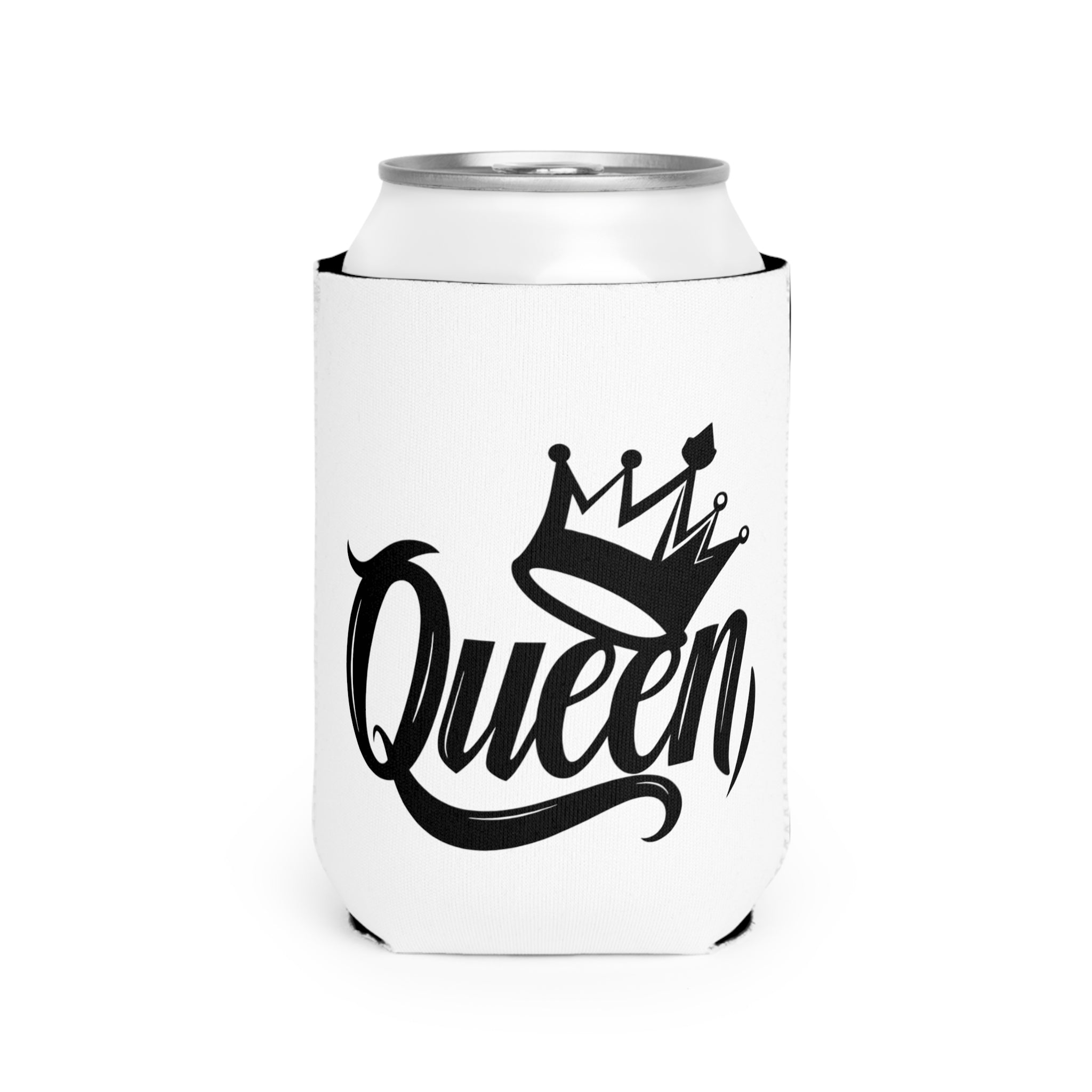 Stylish Can Cooler Sleeve, Party Fun Drink Accessory, Gift for Her, Queen and Beauty Designs, Summer Events, Outdoor Parties, Barbecues