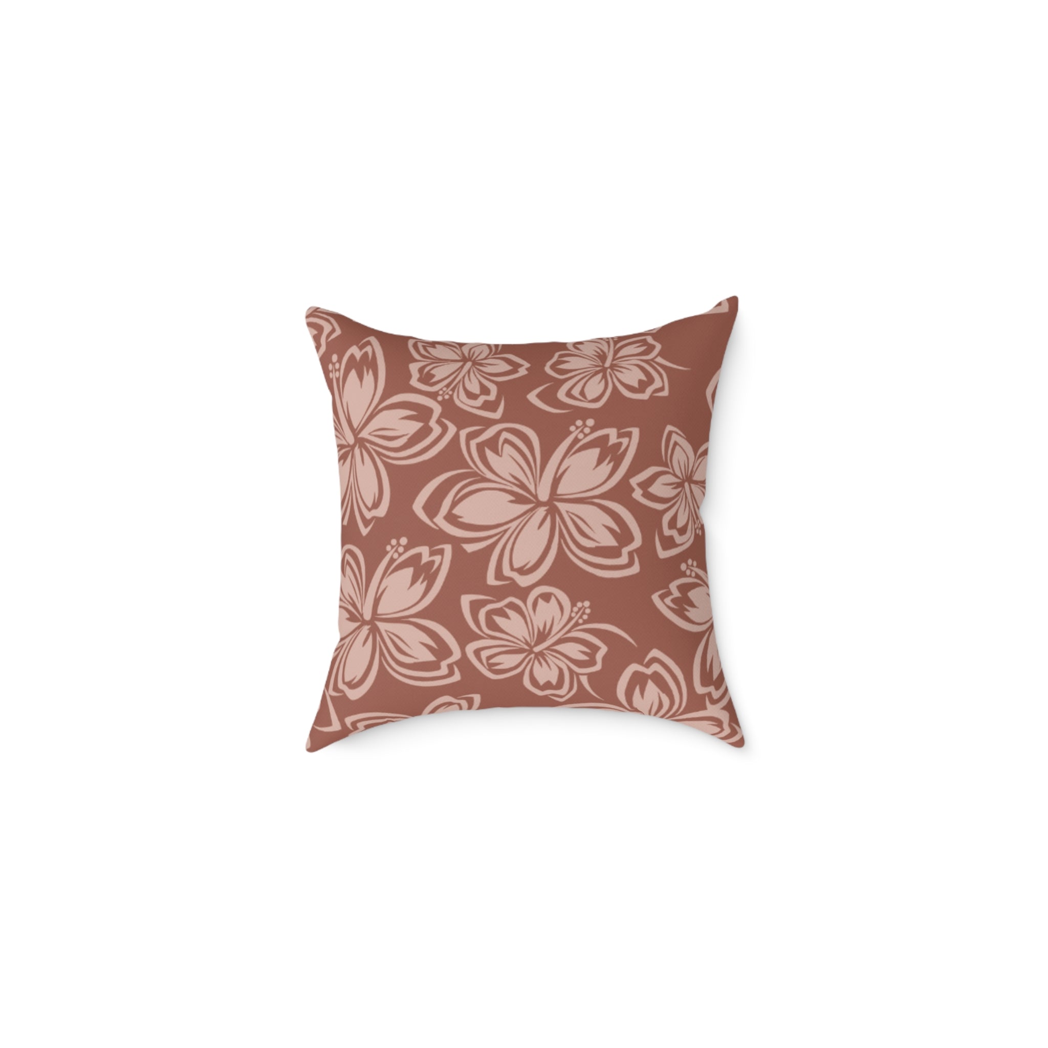 Elegant Floral Square Poly Canvas Pillow, Cozy Home Décor, Gift for Flower Lovers, Accent Cushion, Vintage Vibes