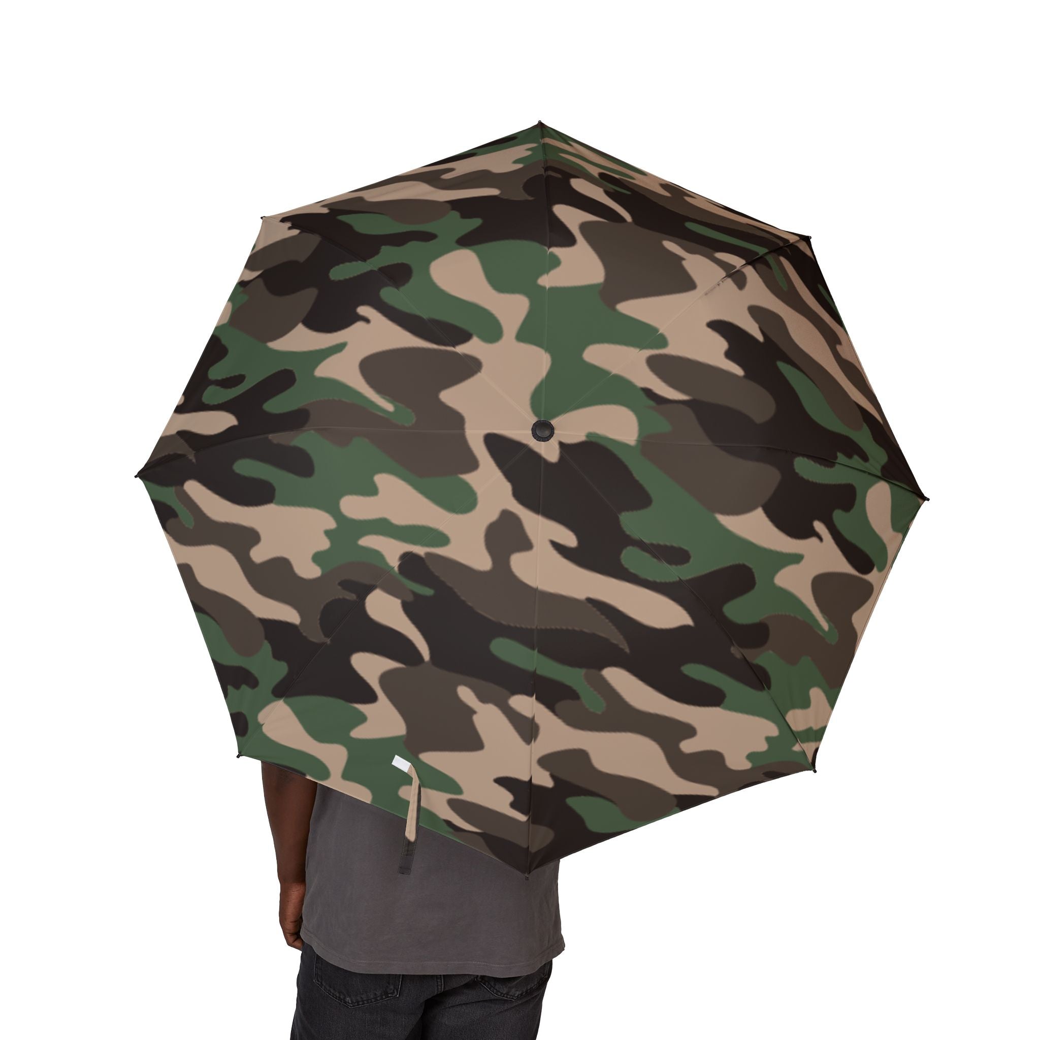 Camouflage Foldable Umbrella, Stylish Rain Gear, Outdoor Accessory, Gift for Adventurers, Portable Sunshade