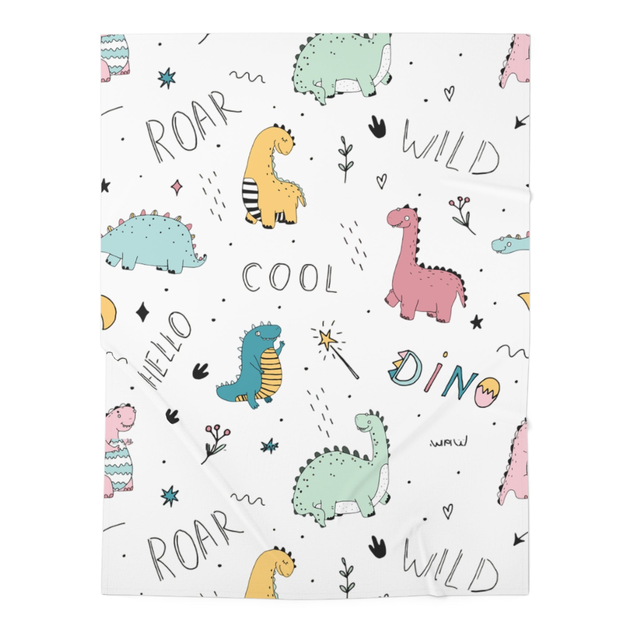 Dinosaur Adventure Baby Swaddle Blanket | Cozy Newborn Gift, Nursery Decor, Baby Shower Essential, Unique Baby Wrap, Cute Dinosaur Design