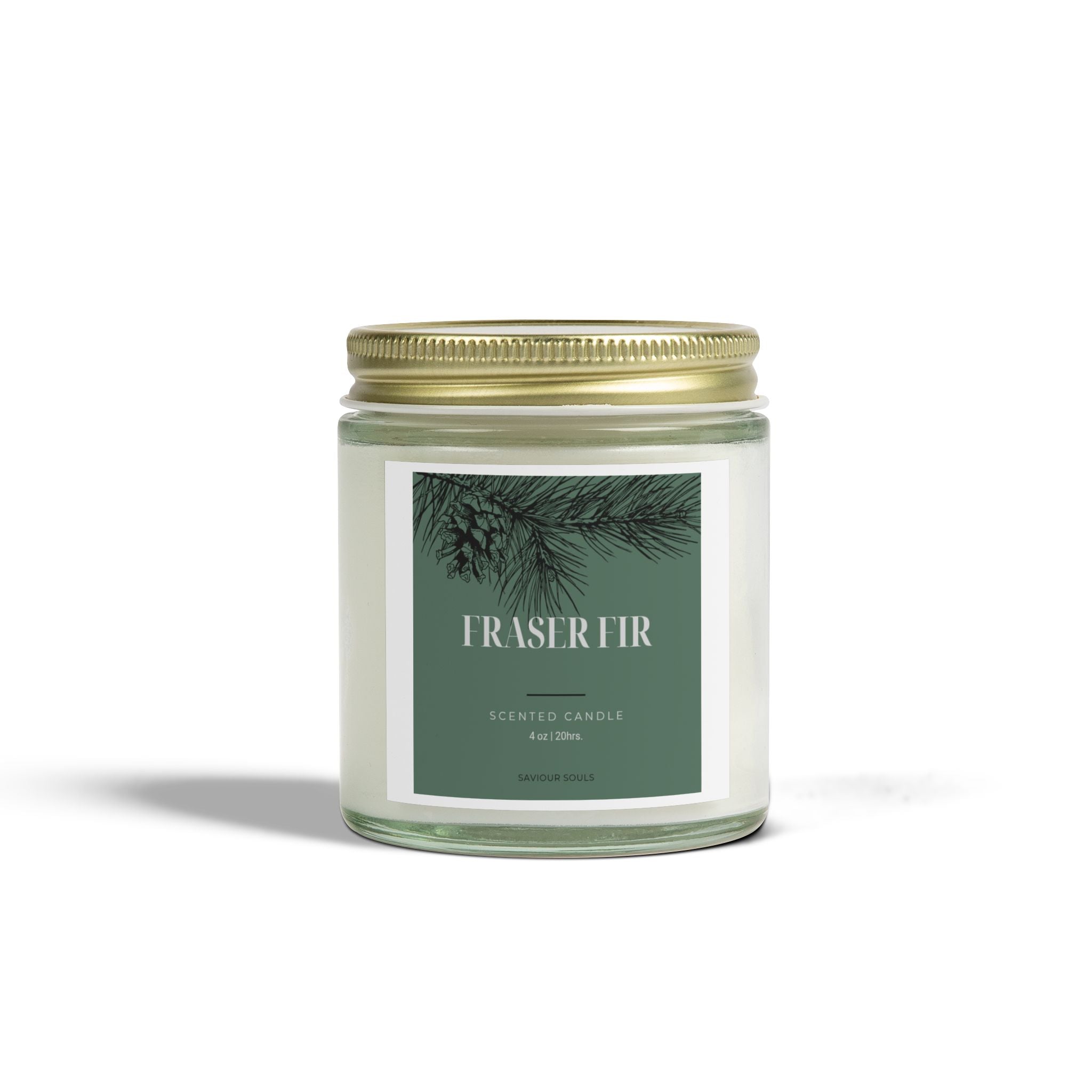 Fraser Fir Scented Candle - Aromatic Gift, Eco-Friendly Home Decor, Cozy Atmosphere, Relaxation, Holiday Candle, Home Fragrance