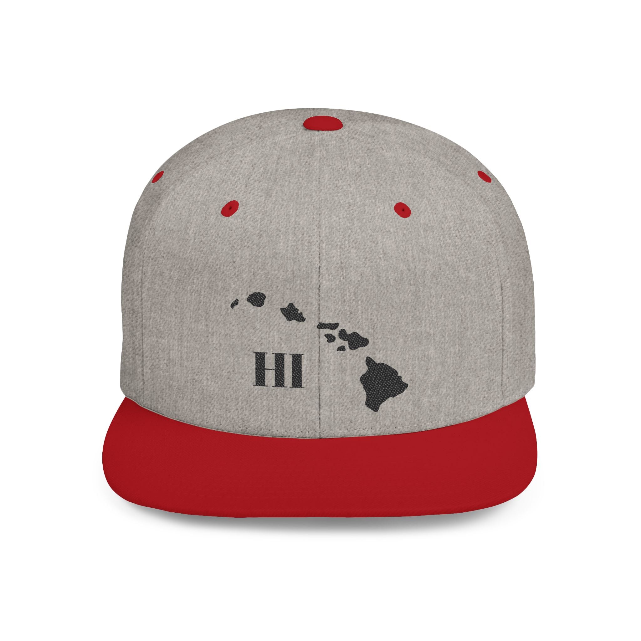 Hawaii Flat Bill Snapback Hat, Stylish Cap, Beachwear Accessory, Gift for Travelers, Unisex Outdoor Headwear