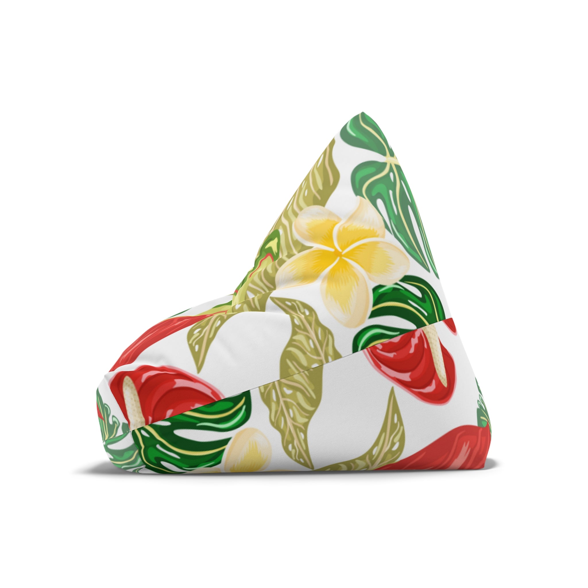 Tropical Bean Bag Chair Cover, Indoor Lounger, Fun Home Decor, Cozy Reading Nook, Summer Vibes, Gift for Kids