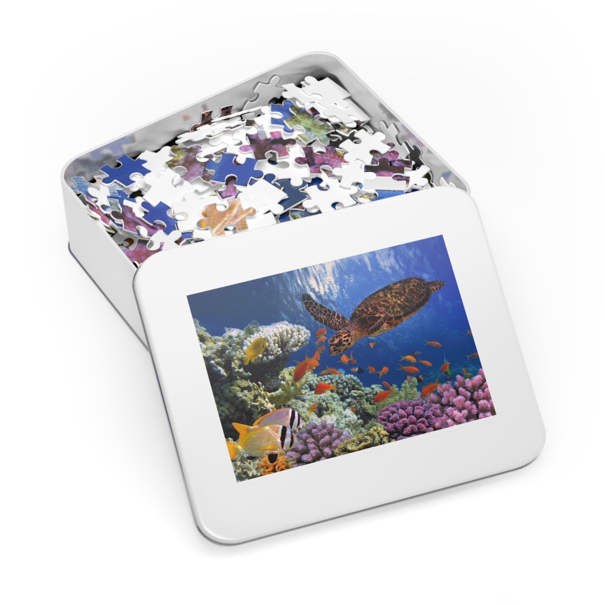 Jigsaw Puzzle: Under the Sea Turtle Calming Design