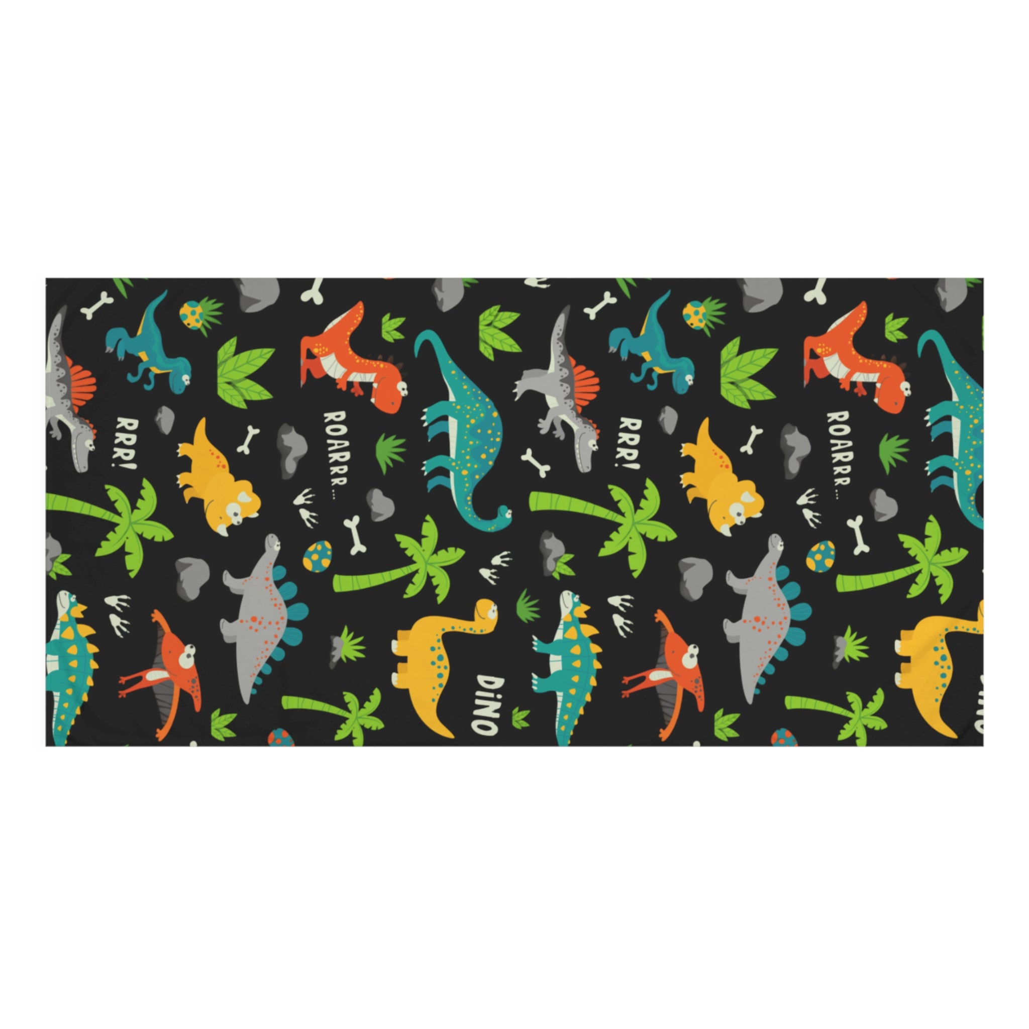 Dinosaur Adventure Towel - Kids Bath Towel, Playroom Decor, Birthday Gift, Dino Party, Bath Time Fun