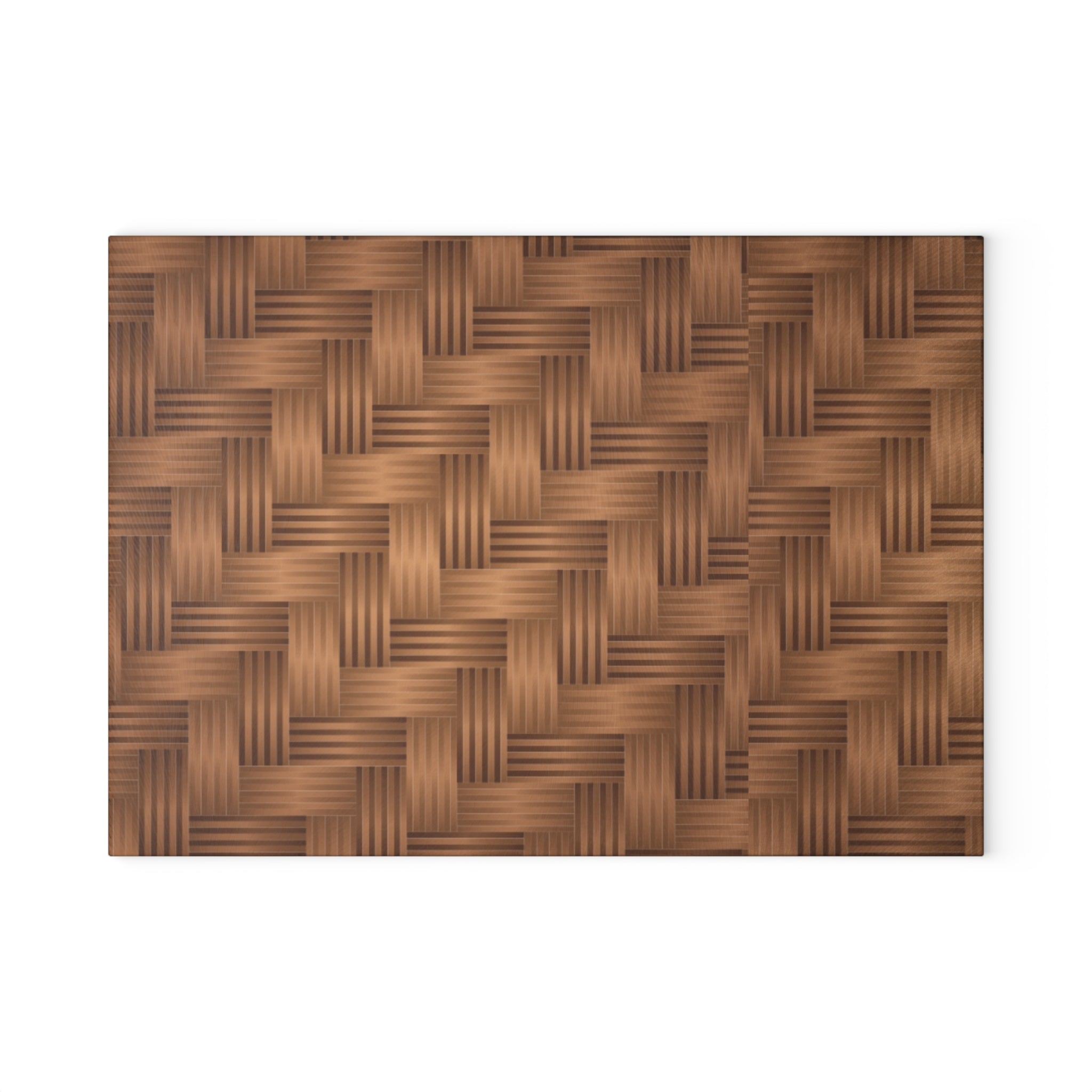 Stylish Glass Cutting Board with Woven Design, Kitchen Decor, Gift for Chefs, Housewarming Present, Elegant Cooking Accessory