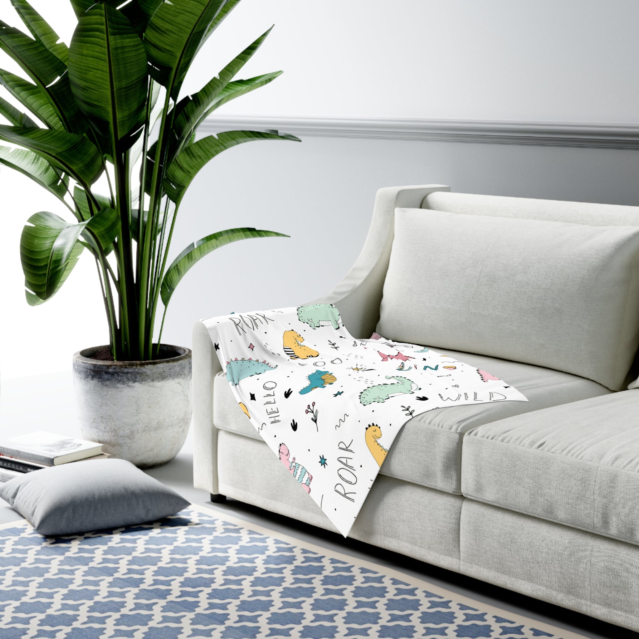 Dinosaur Adventure Baby Swaddle Blanket | Cozy Newborn Gift, Nursery Decor, Baby Shower Essential, Unique Baby Wrap, Cute Dinosaur Design