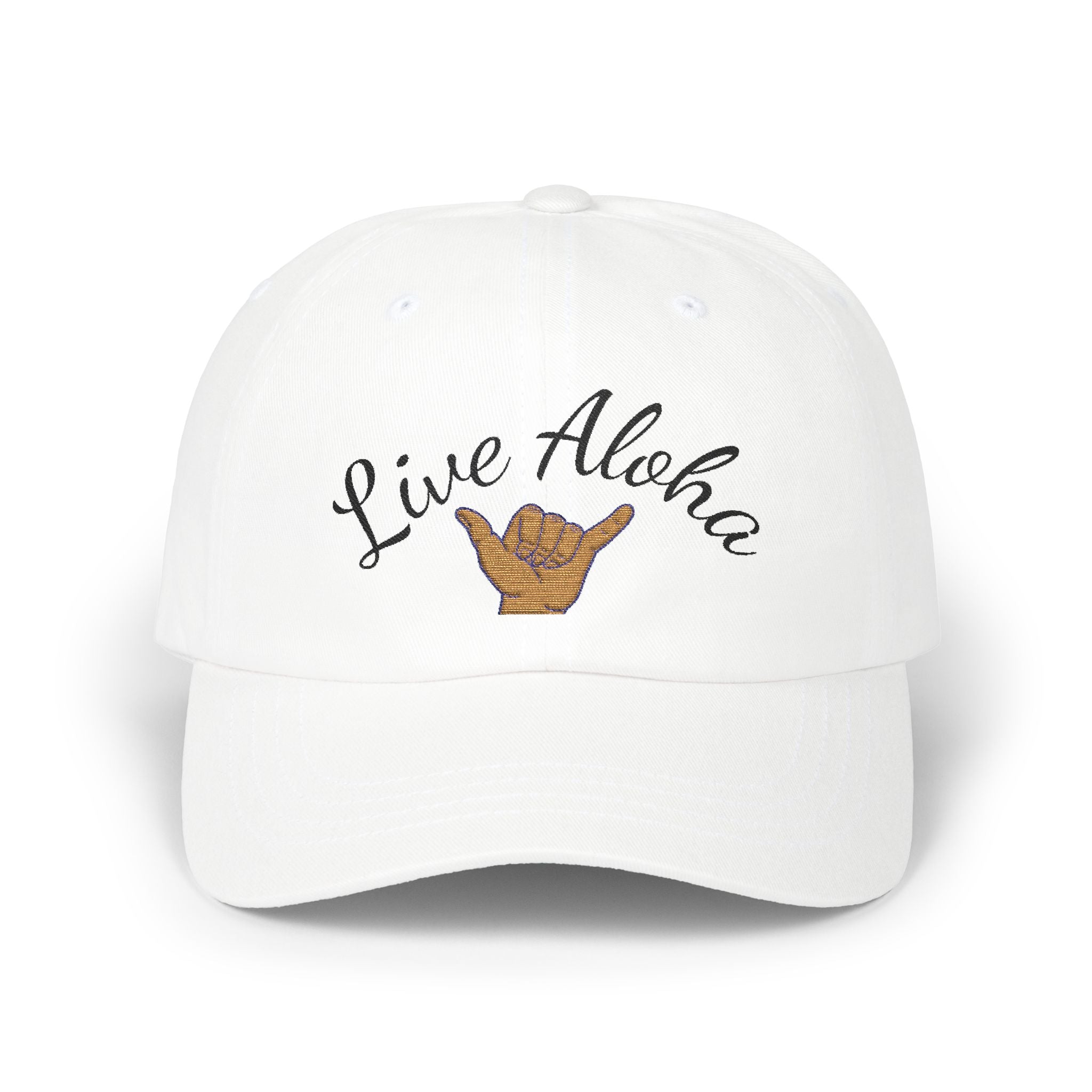 Live Aloha Classic Dad Cap - Beach Vibes, Casual Style, Outdoor Adventures, Gift for Dad, Summer Sunshine