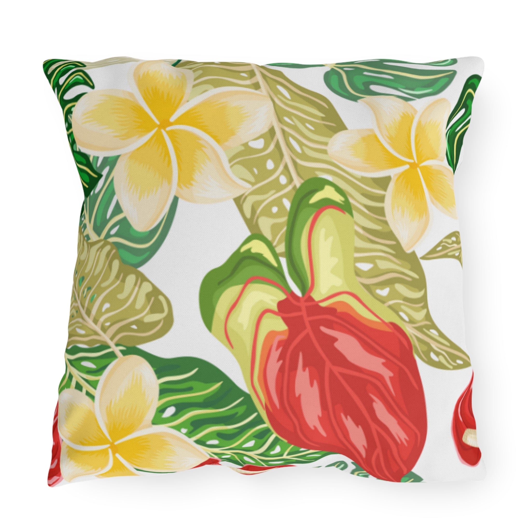 Vibrant Tropical Outdoor Pillows, Garden Decor, Summer Vibes, Patio Cushion, Nature Lover Gift, Outdoor Living Accents