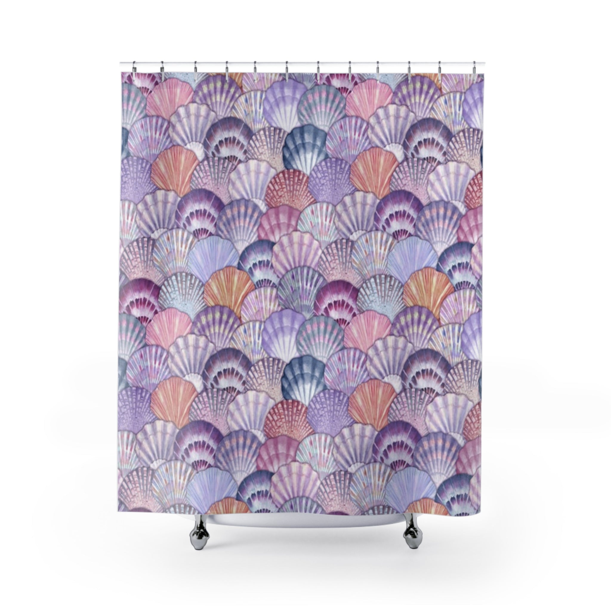 Seashell Shower Curtains, Ocean Decor, Bathroom Update, Nautical Gifts, Coastal Style, Beachy Vibes