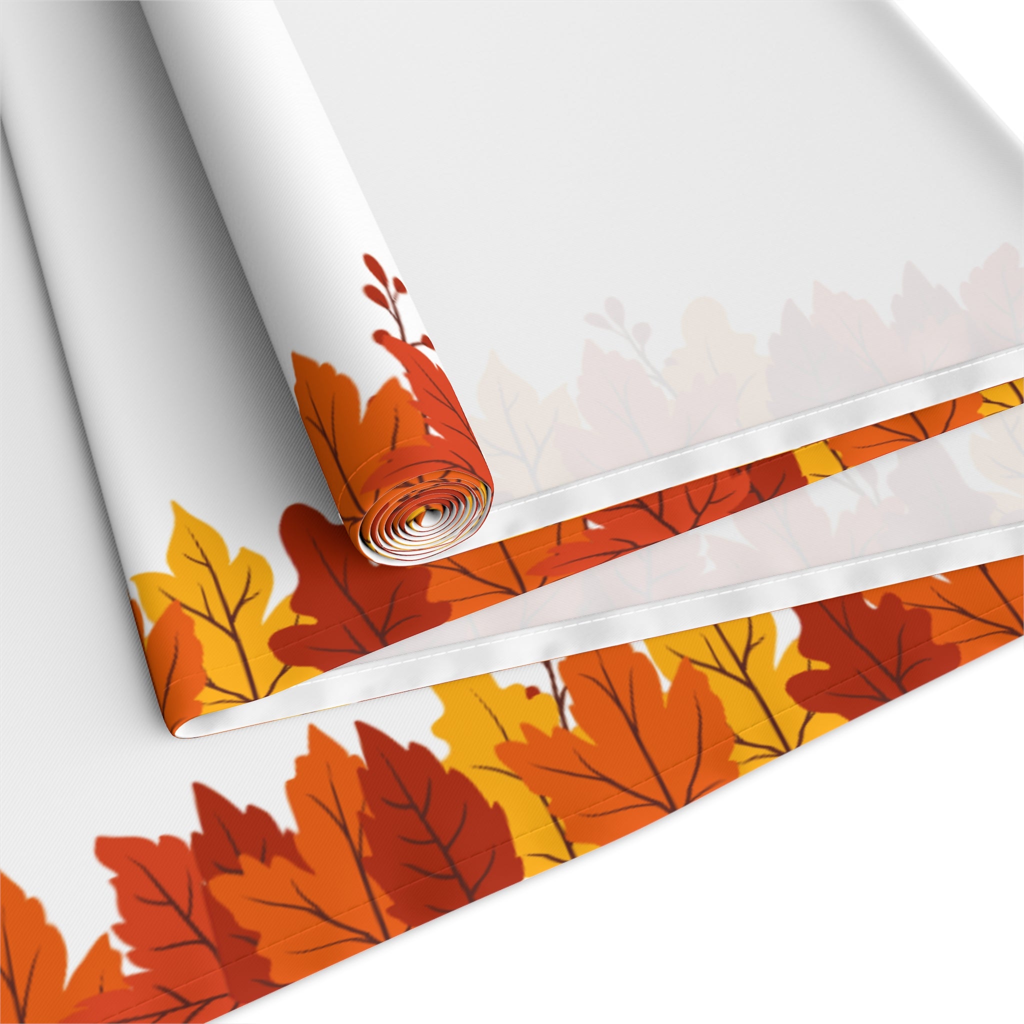 Autumn Leaves Table Runner, Fall Decor, Rustic Table Decoration, Thanksgiving Table Runner, Holiday Table Centerpiece