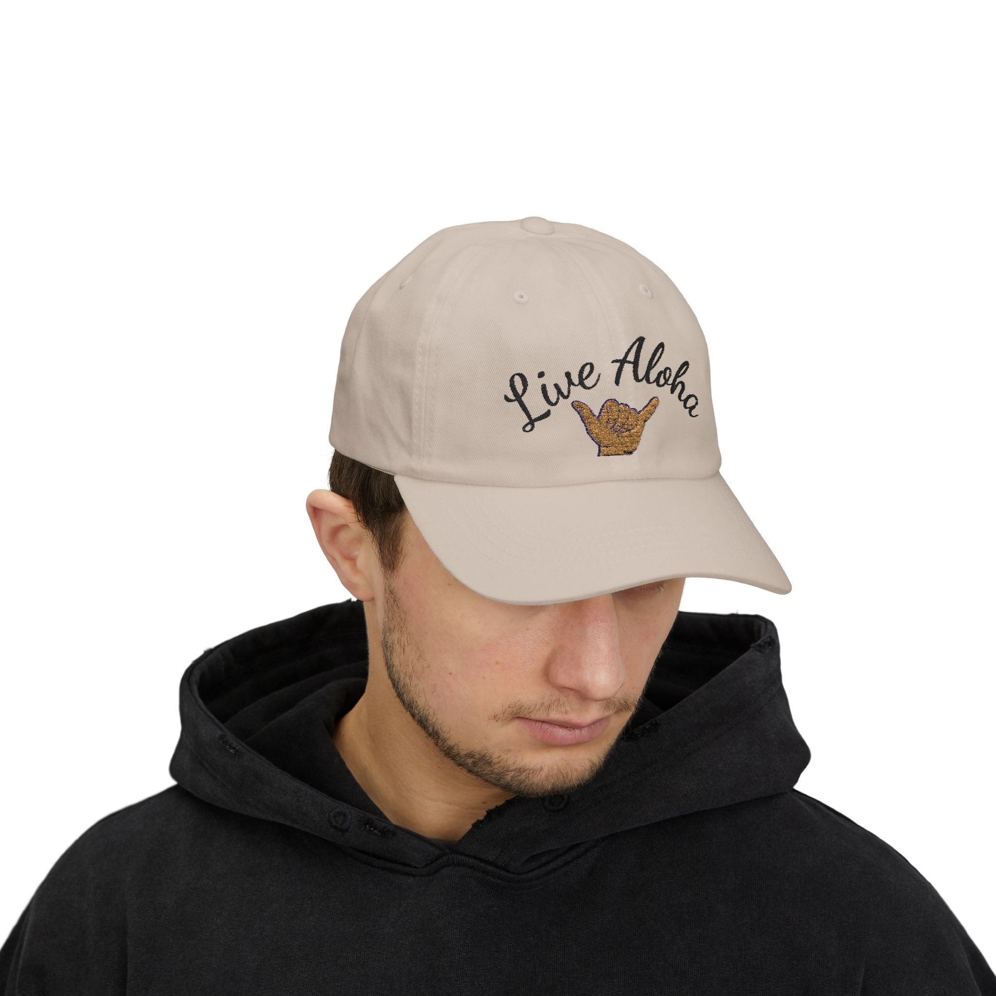 Live Aloha Classic Dad Cap - Beach Vibes, Casual Style, Outdoor Adventures, Gift for Dad, Summer Sunshine