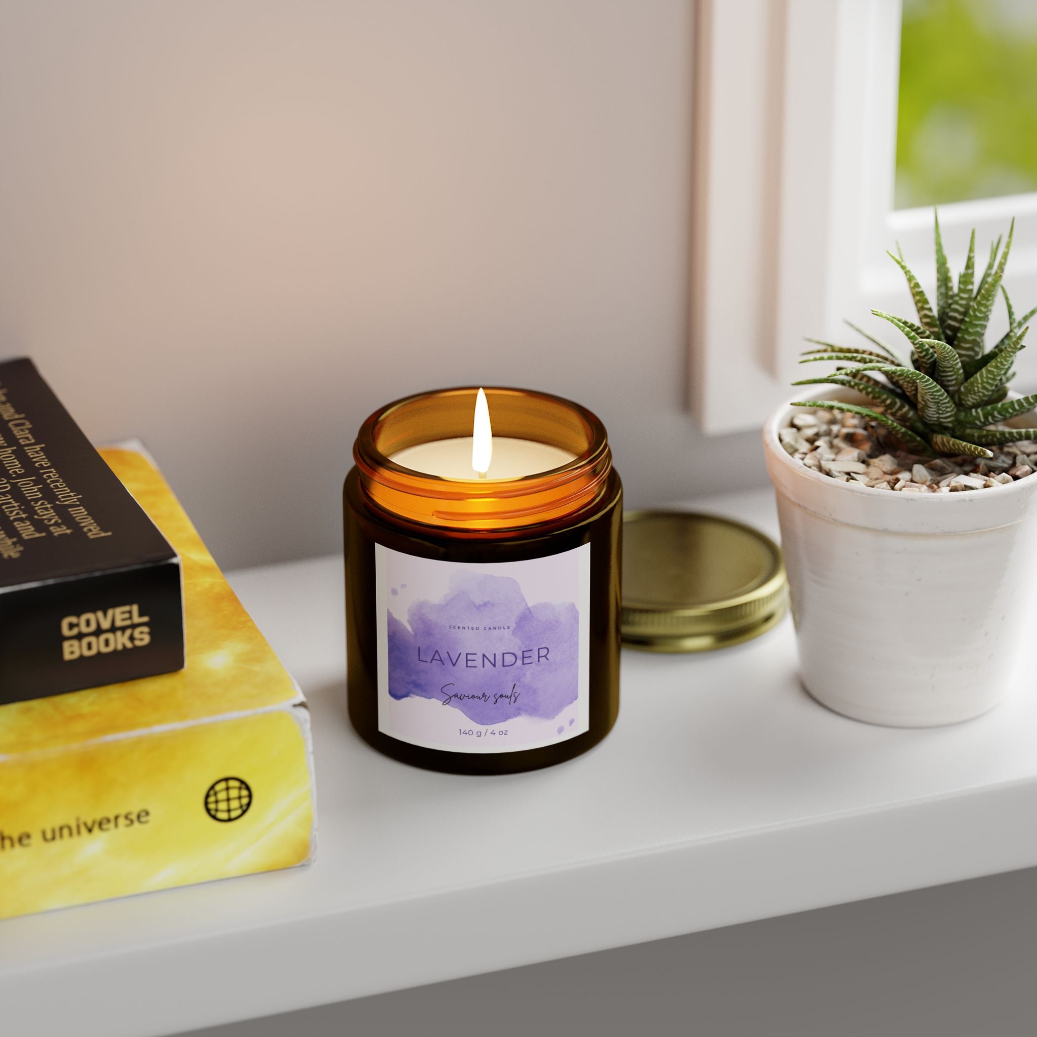 Lavender Scented Candles, Relaxing Atmosphere, Gifts for Spa Lovers, Home Decor, Aromatherapy