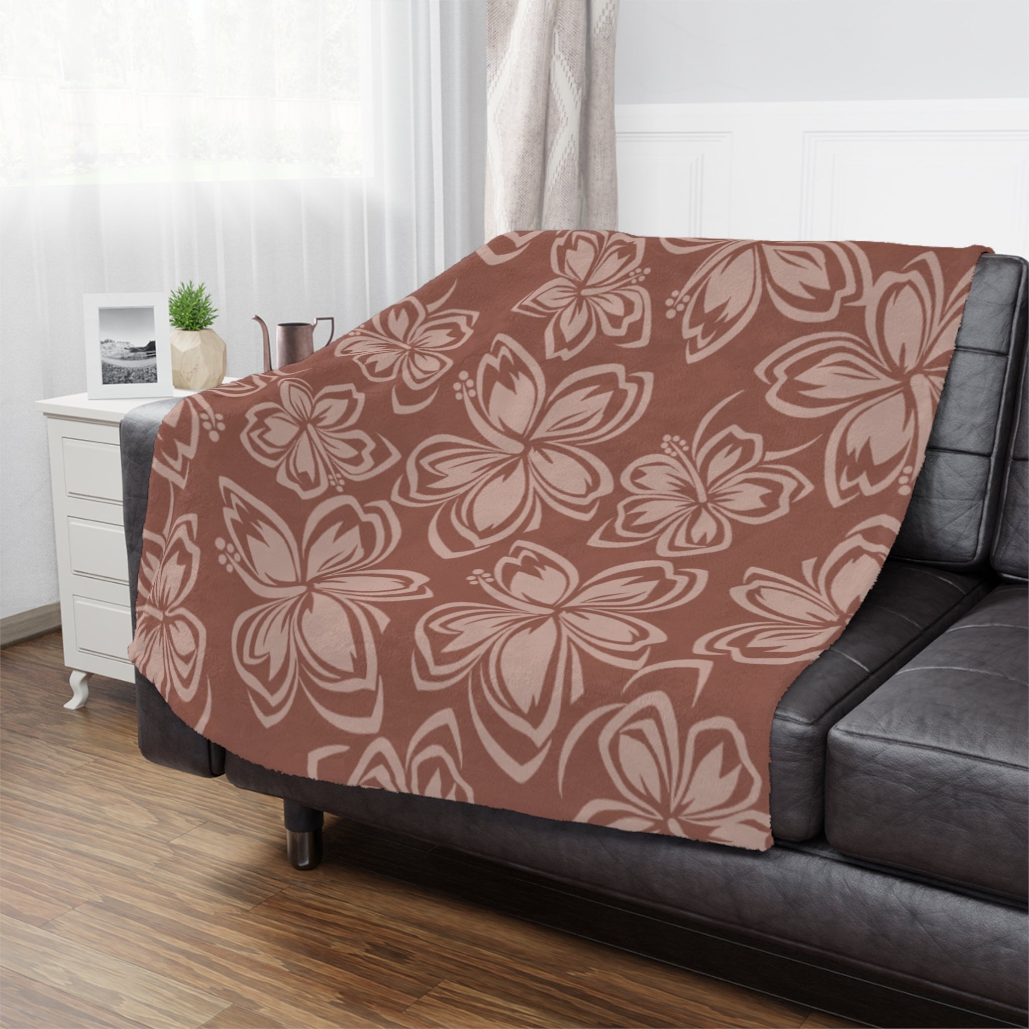 Cozy Floral Minky Blanket, Soft Throw for Babies, Nursery Decor, Modern Bedding, Mother’s Day Gift, Relaxation Essential