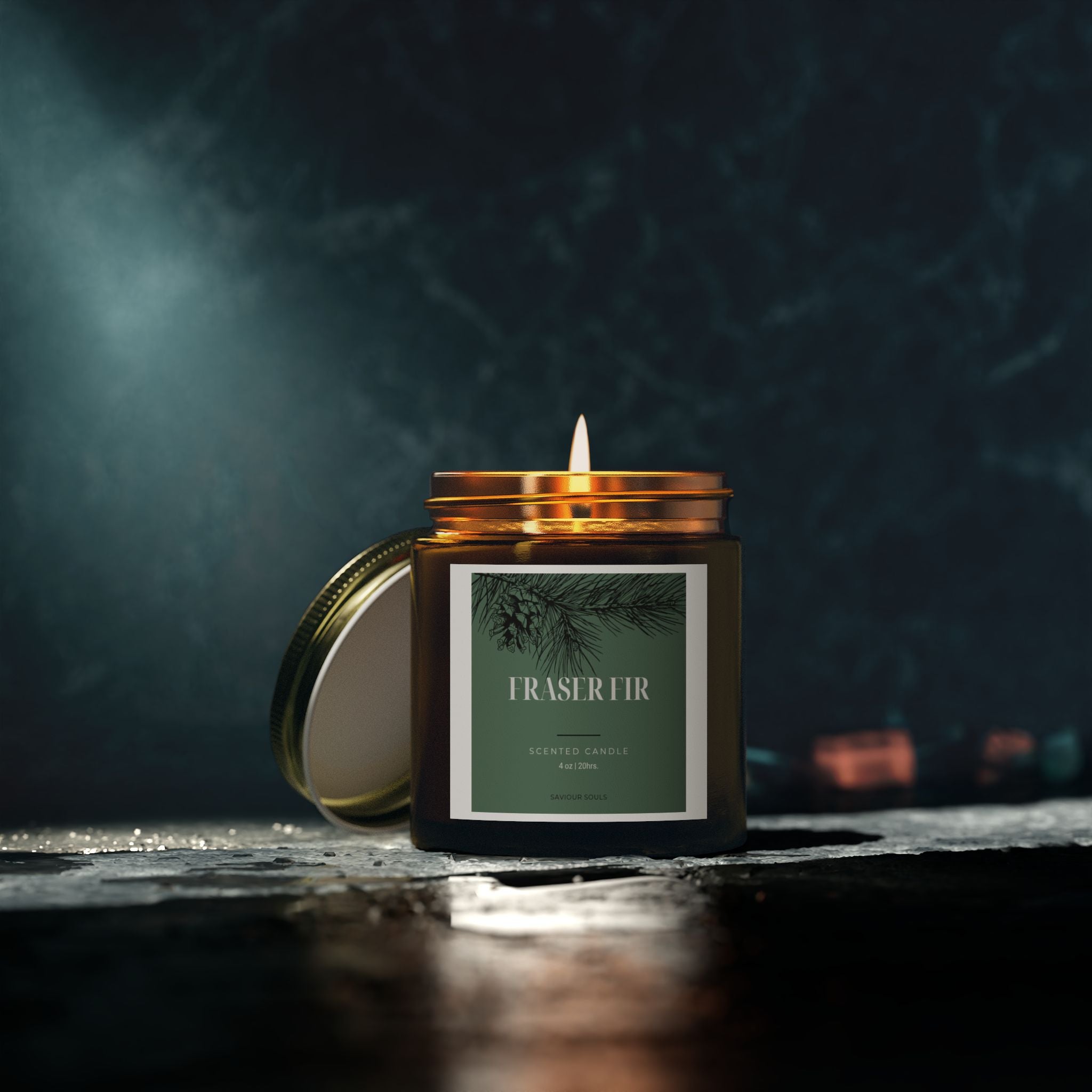 Fraser Fir Scented Candle - Aromatic Gift, Eco-Friendly Home Decor, Cozy Atmosphere, Relaxation, Holiday Candle, Home Fragrance