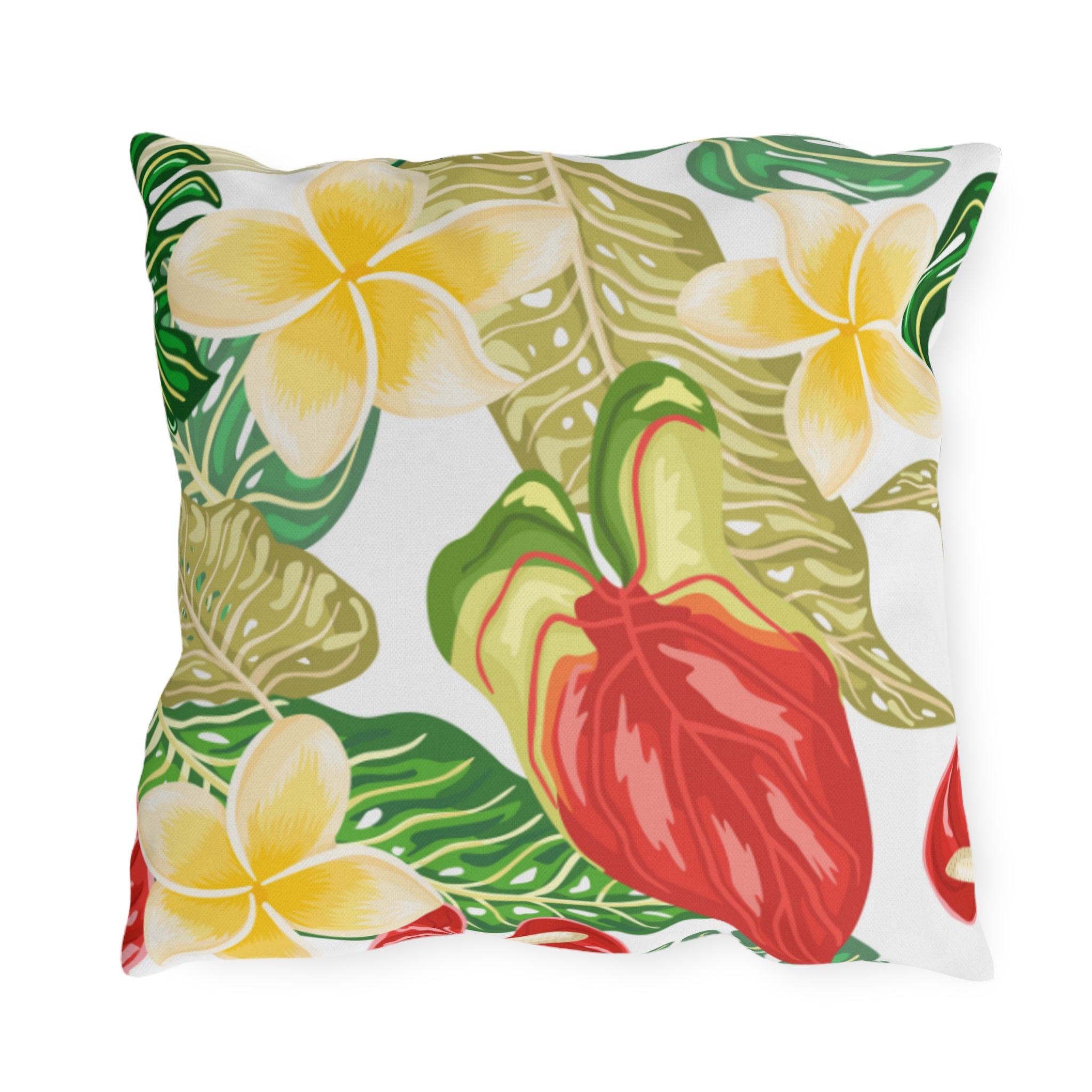 Vibrant Tropical Outdoor Pillows, Garden Decor, Summer Vibes, Patio Cushion, Nature Lover Gift, Outdoor Living Accents