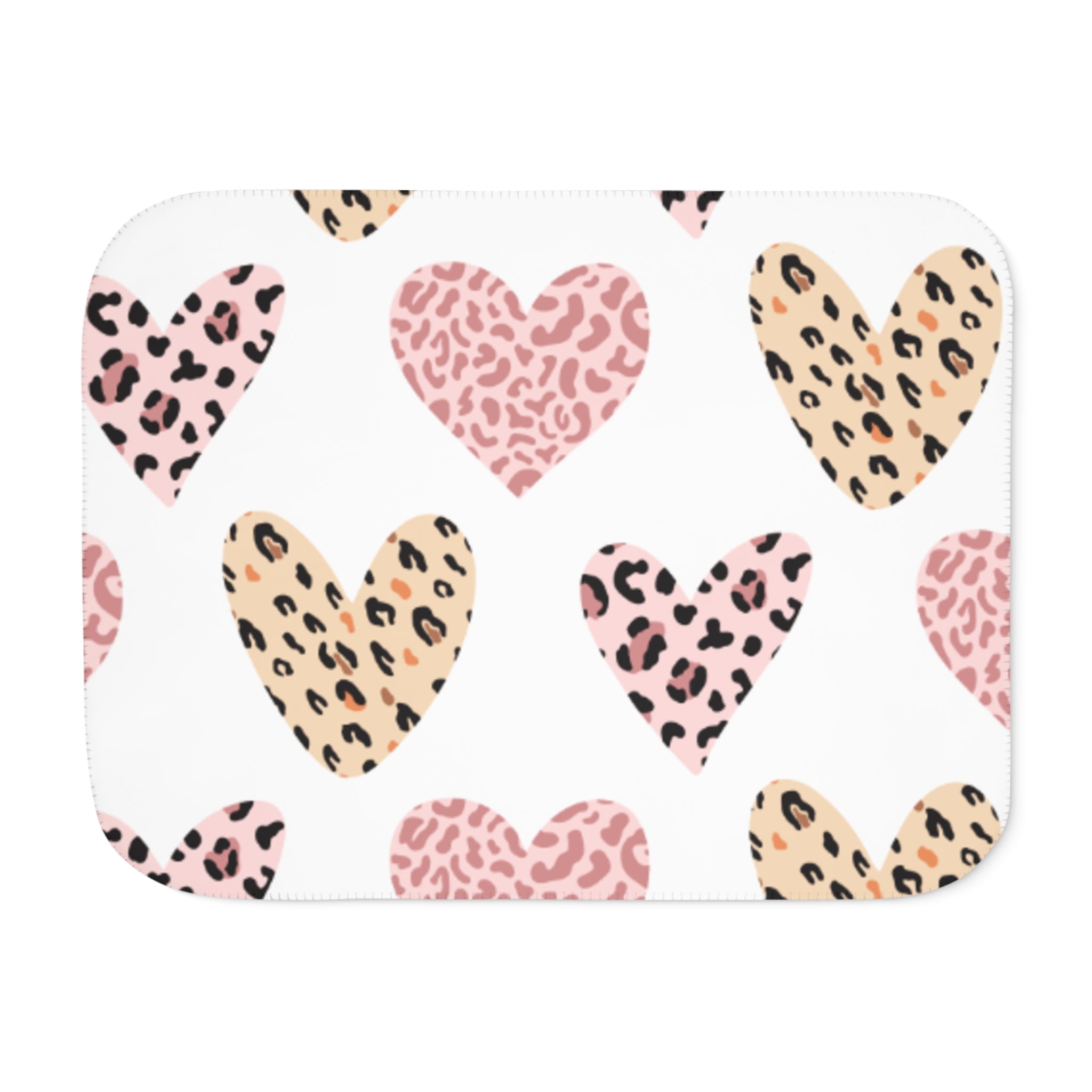 Cozy Sherpa Blanket, Heart Patterns, Warm Throw for Home Decor, Perfect for Gifting, Valentine's Day, Birthday, Cuddle Up, Soft Blanket
