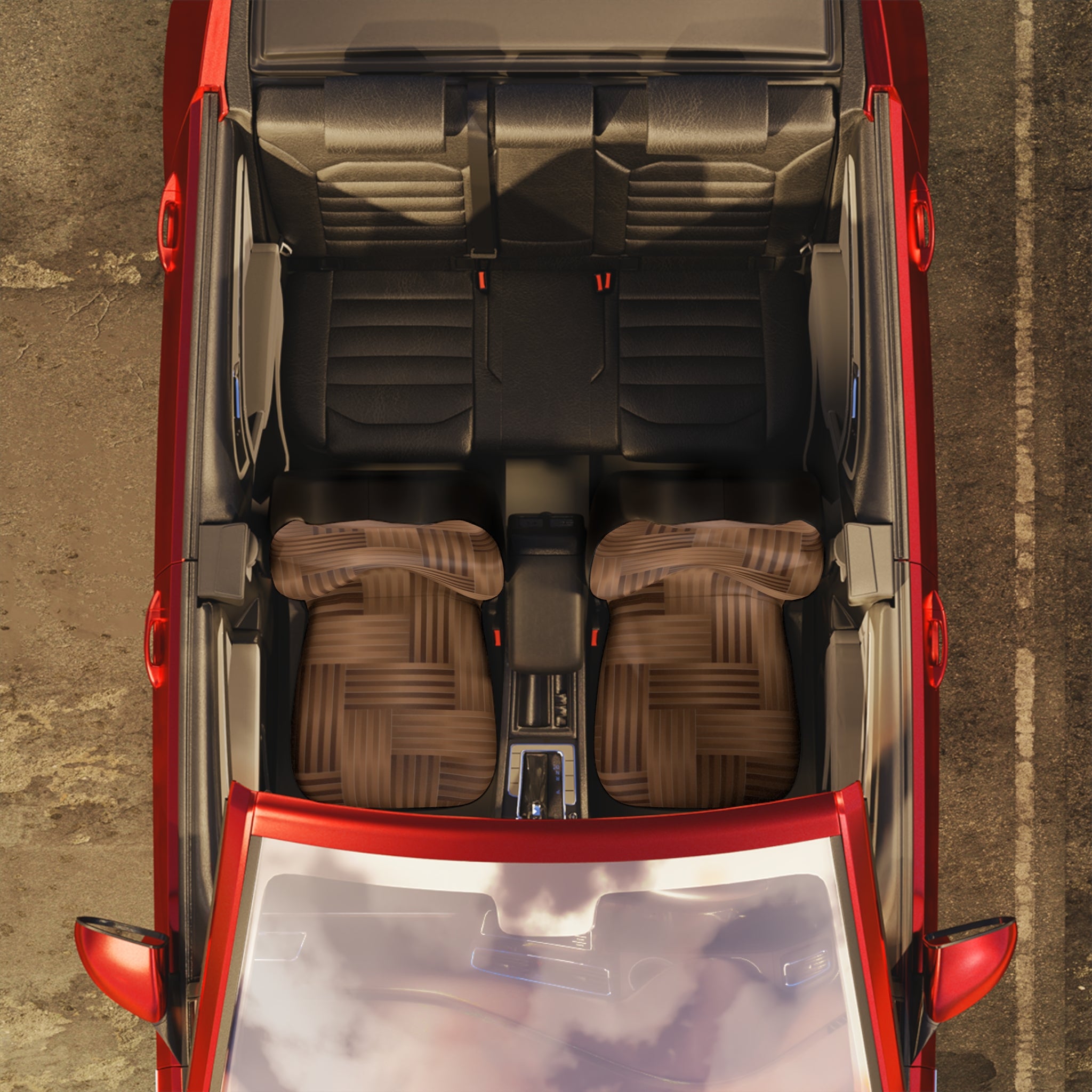 Elegant Woven Car Seat Covers for Cozy Car Interiors, Automotive Accessory, Gift for Car Lovers, Unique Car Decor, Car Makeover