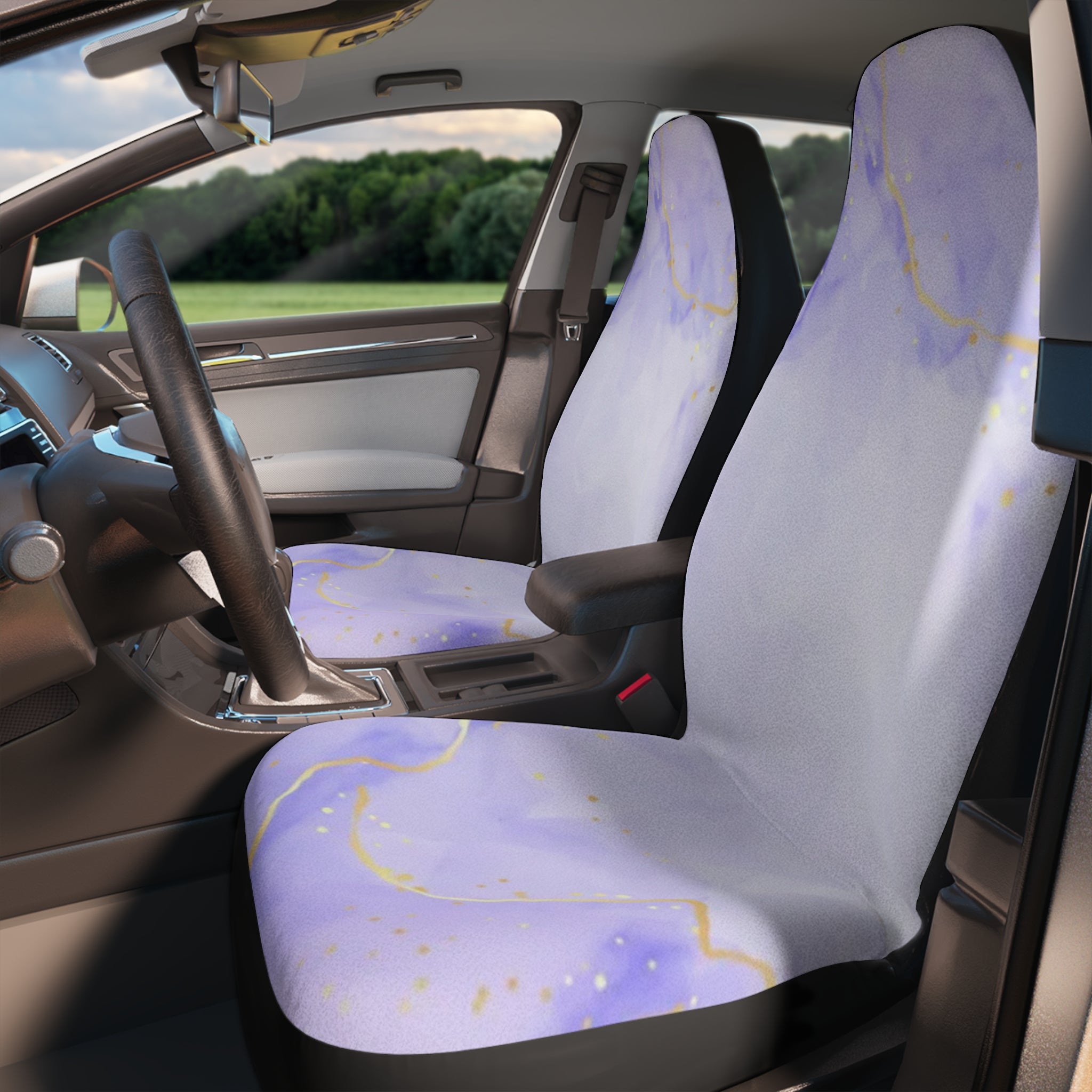 Elegant Marble Car Seat Covers, Stylish Auto Accessories, Car Decor for Women, Vehicle Protection, Perfect Gift Idea