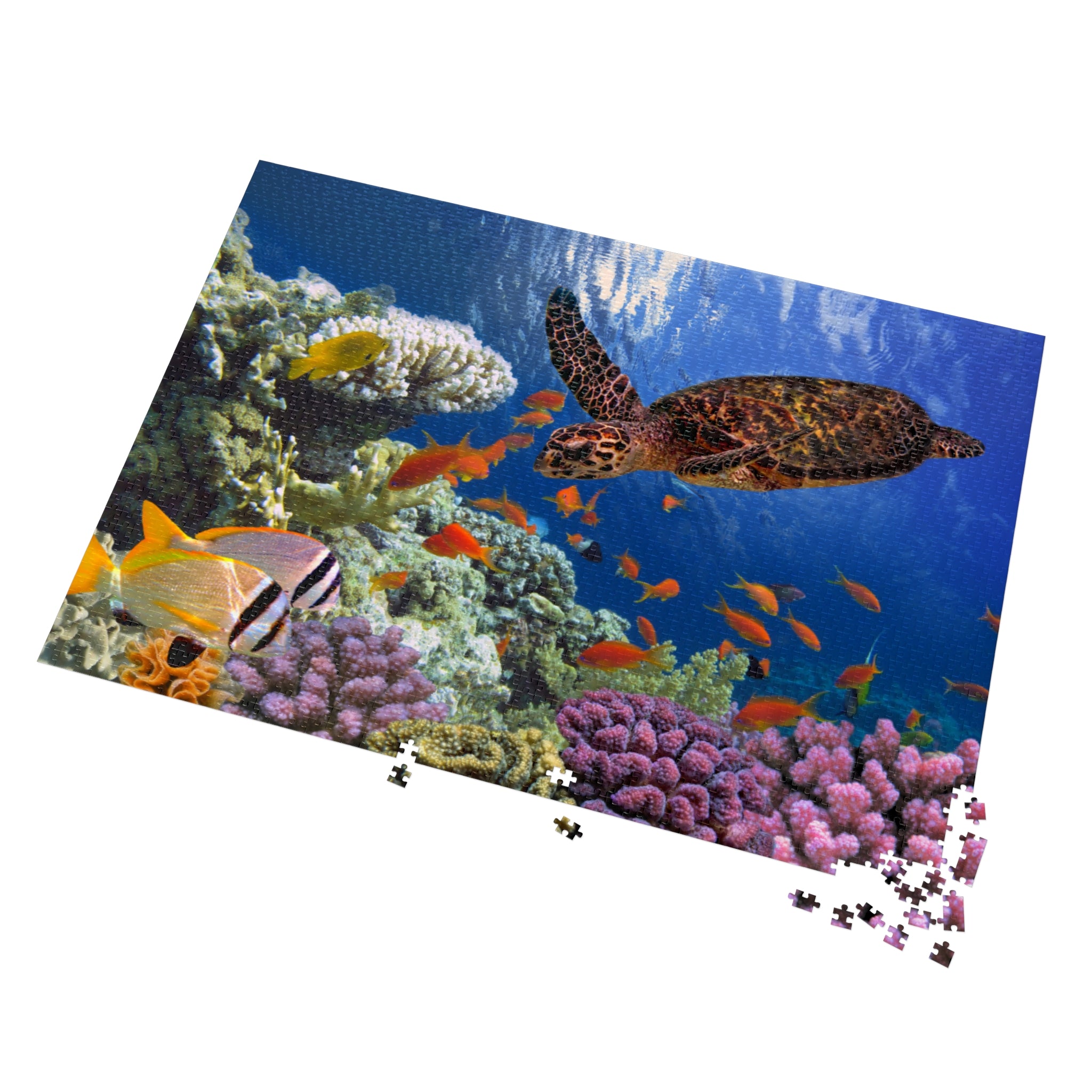 Jigsaw Puzzle: Under the Sea Turtle Calming Design