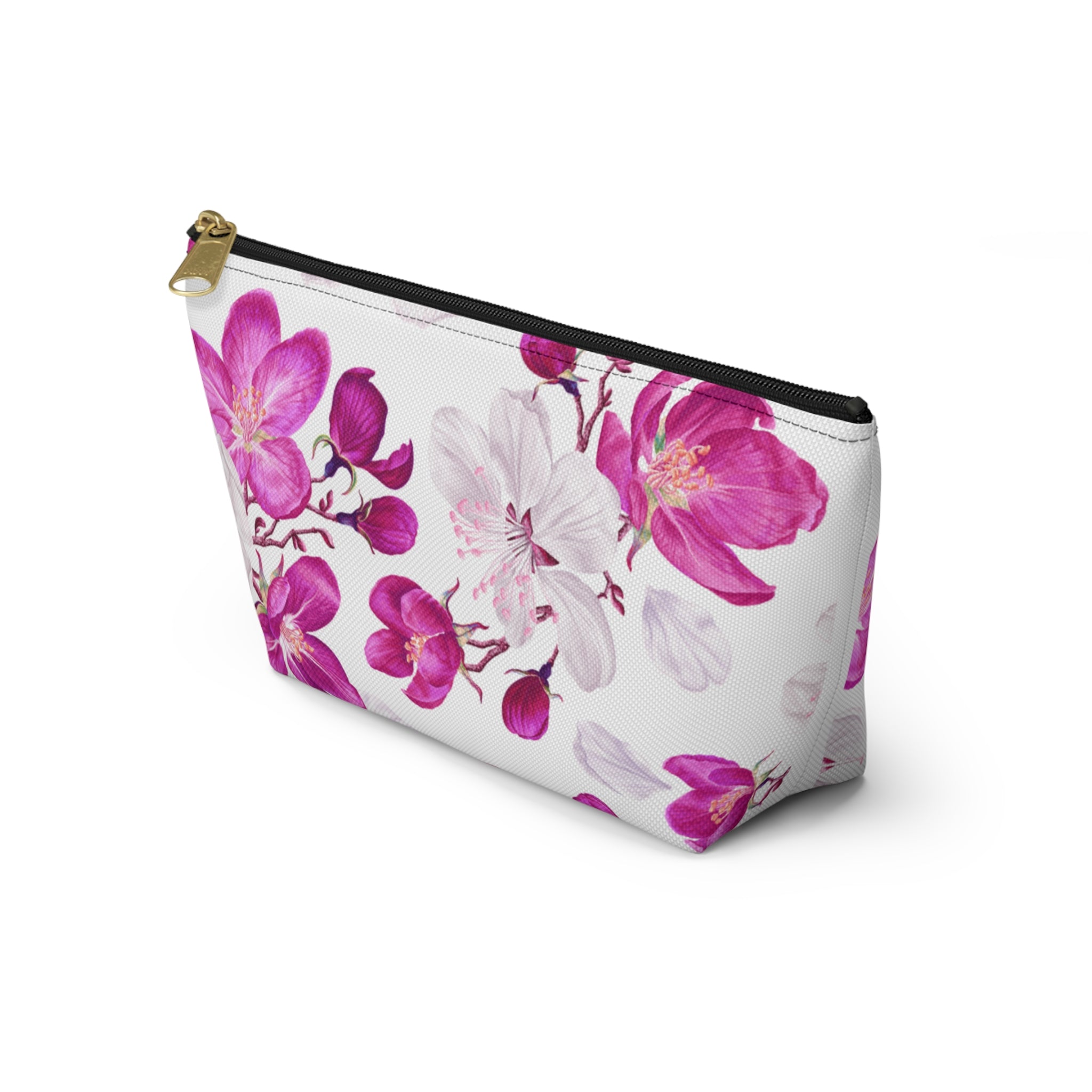 Floral Accessory Pouch | Makeup Bag, Travel Organizer, Gift for Her, Spring Accessories, Pink Flower Pouch