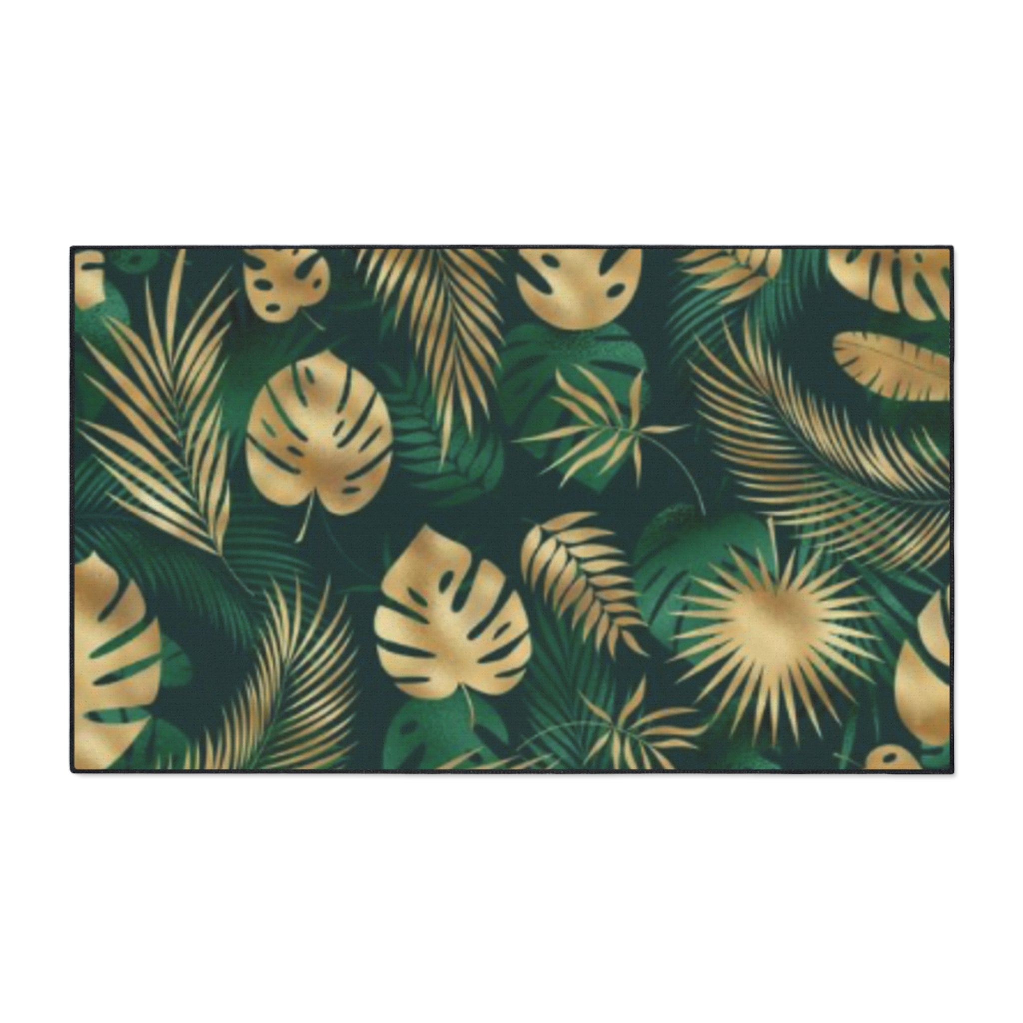 Hawaiian Tropical Monstera Leaf Floor Mat - Heavy Duty Welcome Mat, Indoor Outdoor Rug, Home Decor, Gift for Housewarming, Summer Vibes