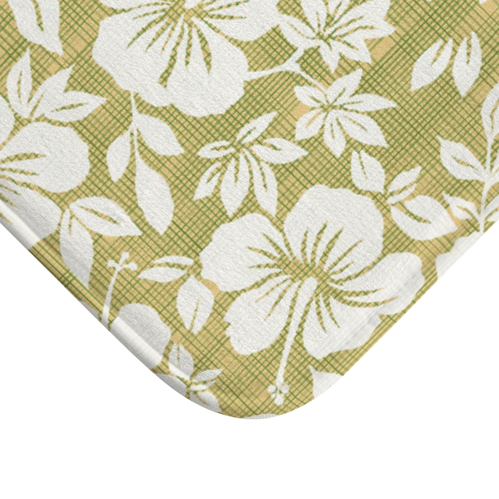 Botanical Bath Mat, Floral Bathroom Decor, Tropical Bath Rug, Home Spa Essentials, Gift for Her, Spring Decor