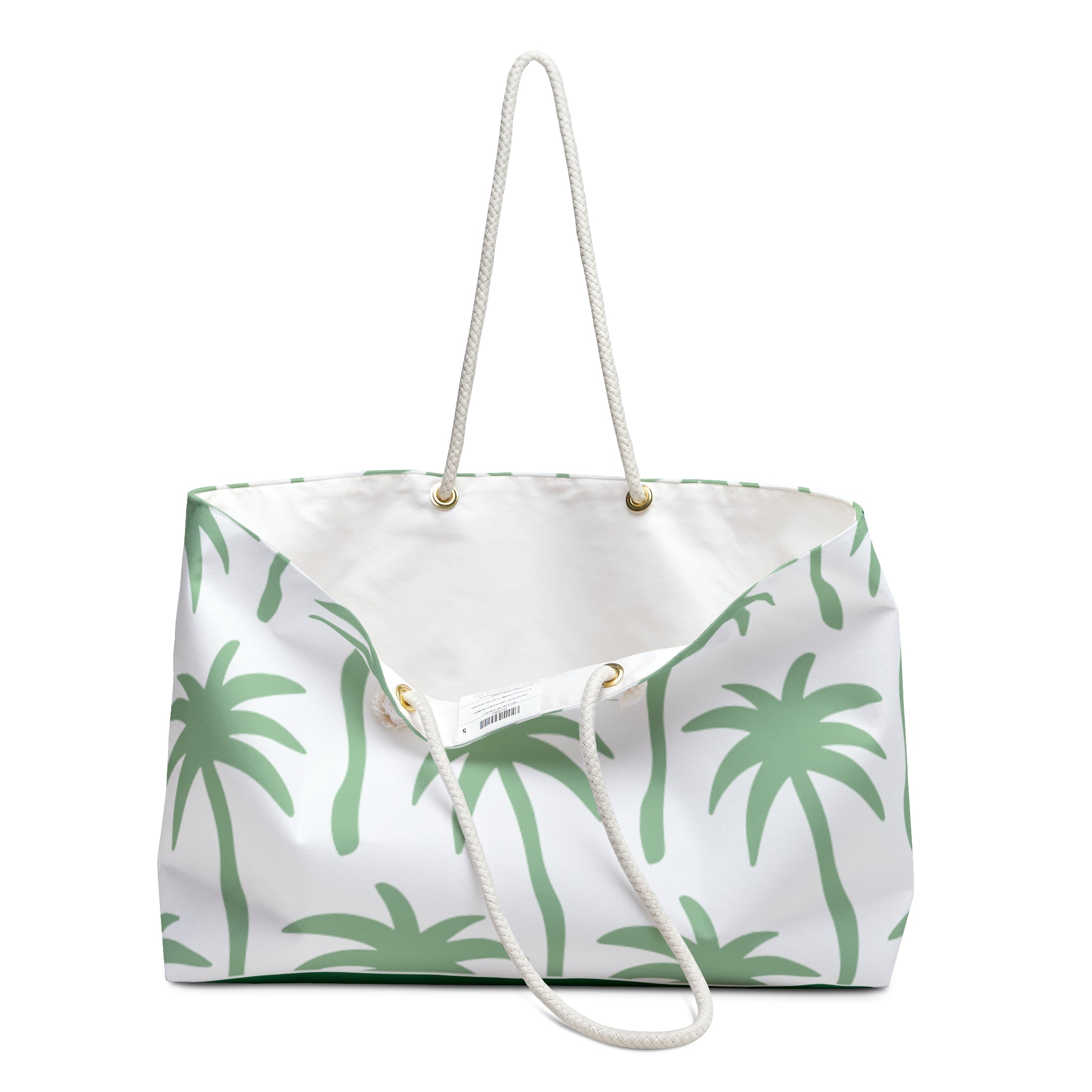 Tropical Palm Print Weekender Bag, Vacation Tote, Summer Travel Bag, Beach Essentials, Eco-Friendly Overnight Bag