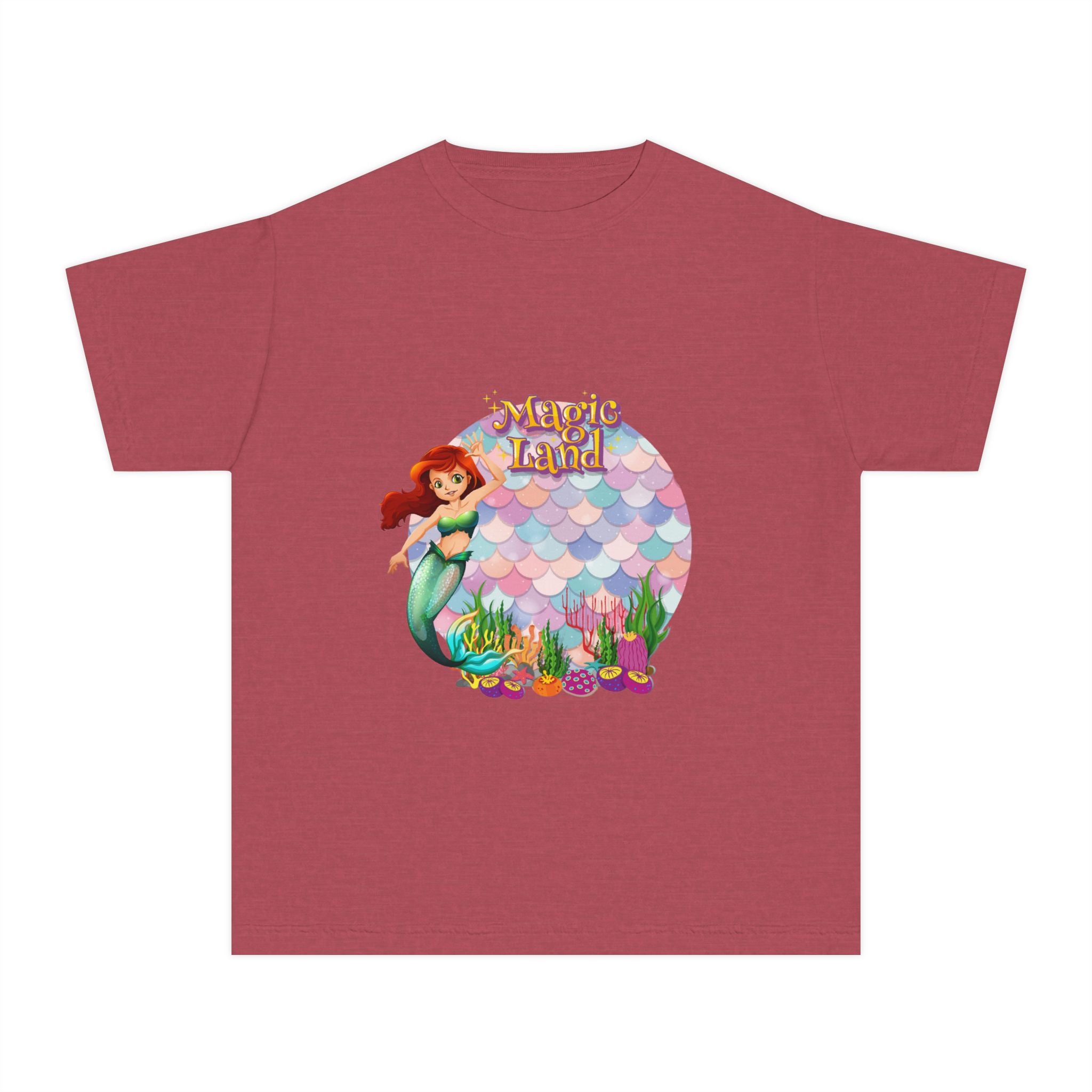 Mermaid Themed Youth Tee - Perfect for Birthdays, Summer Vacations, Beach Days, Parties, and Everyday Wear