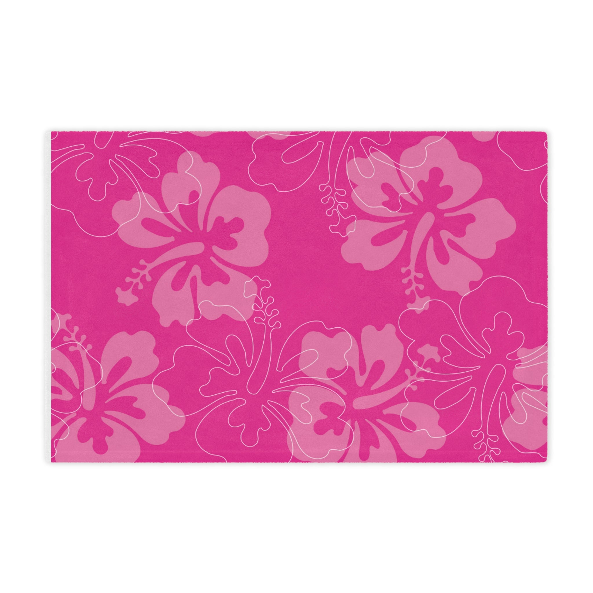 Pink Floral Minky Blanket, Cozy Baby Blanket, Nursery Decor, Throw for Kids, Flower Pattern Gift