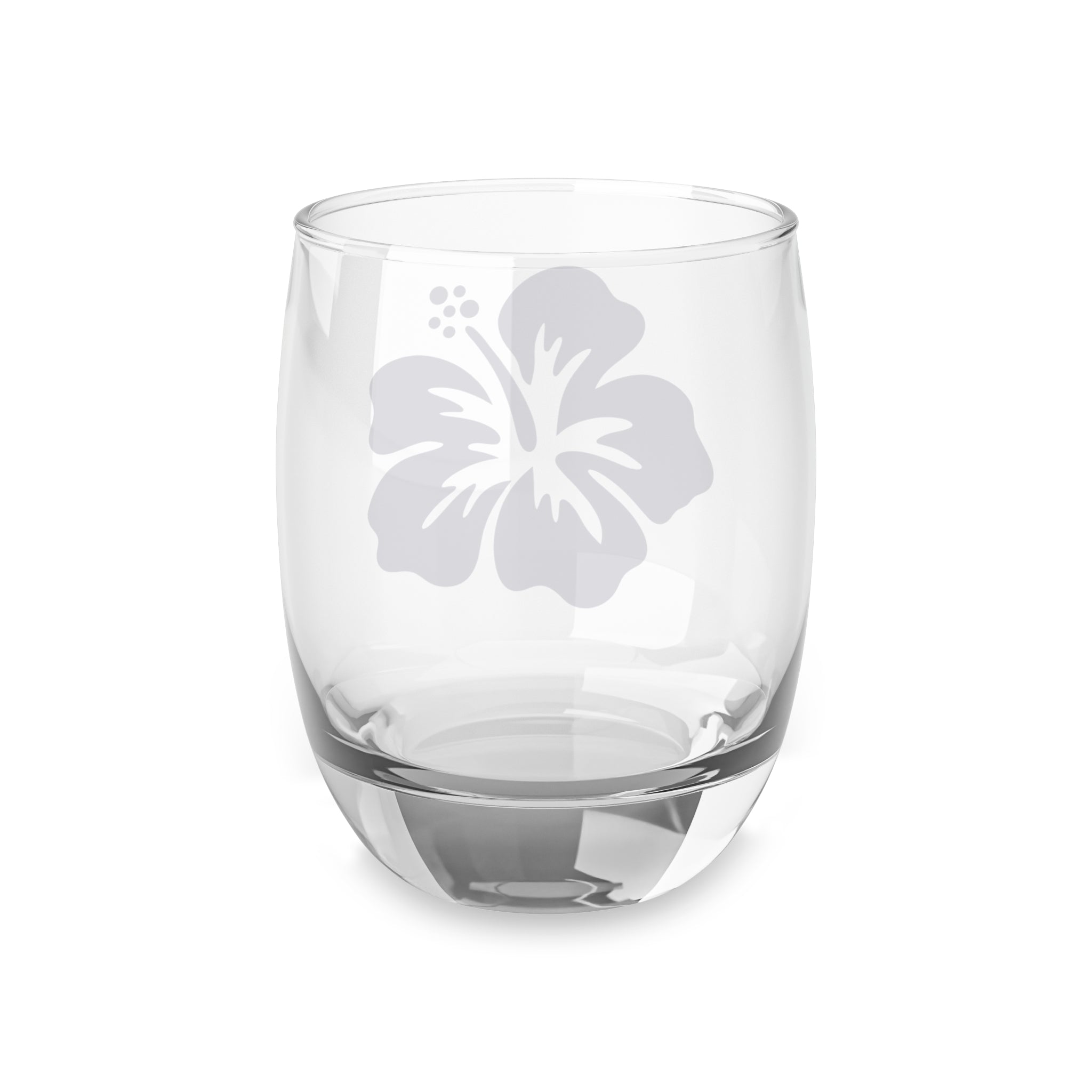 Hibiscus Whiskey Glass, Tropical Drinkware, Floral Barware, Summer Home Decor, Gift for Him, Relaxation Essentials