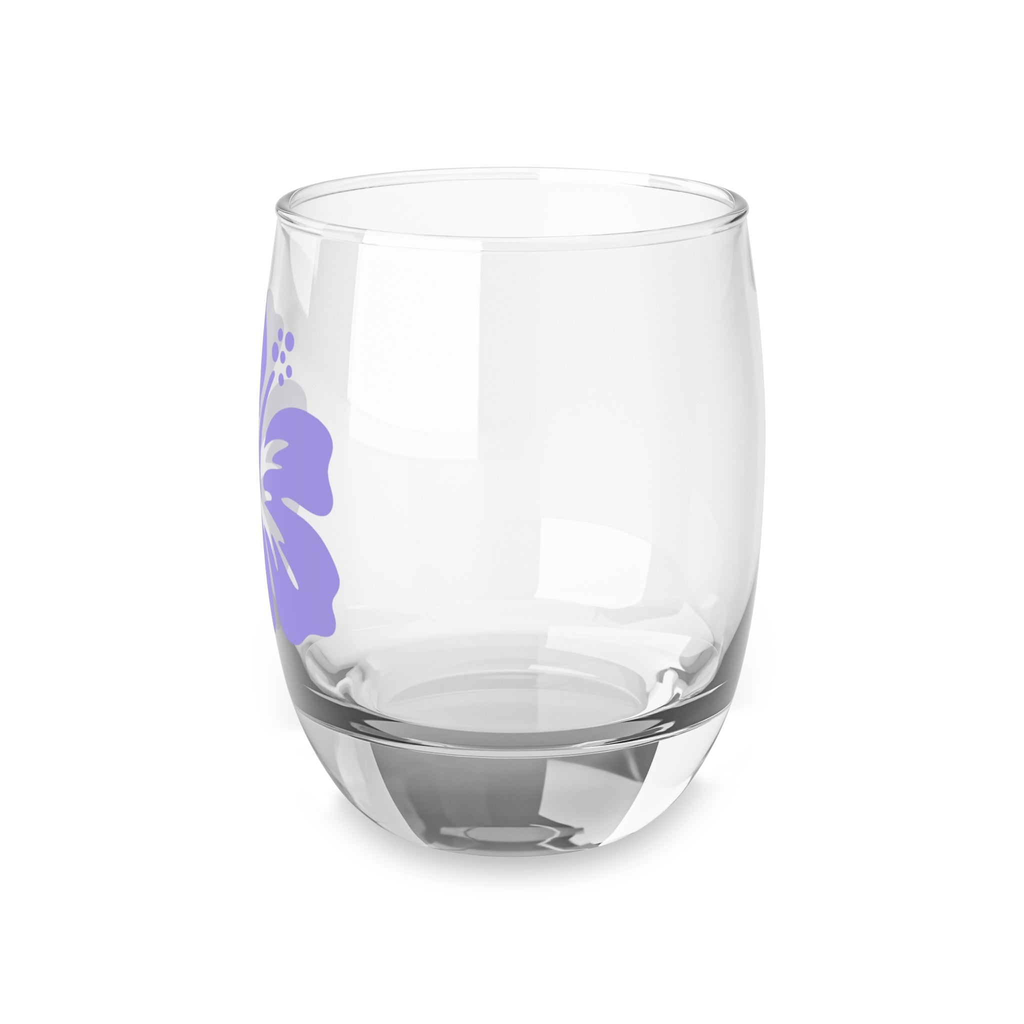 Hibiscus Whiskey Glass, Tropical Drinkware, Floral Barware, Summer Home Decor, Gift for Him, Relaxation Essentials