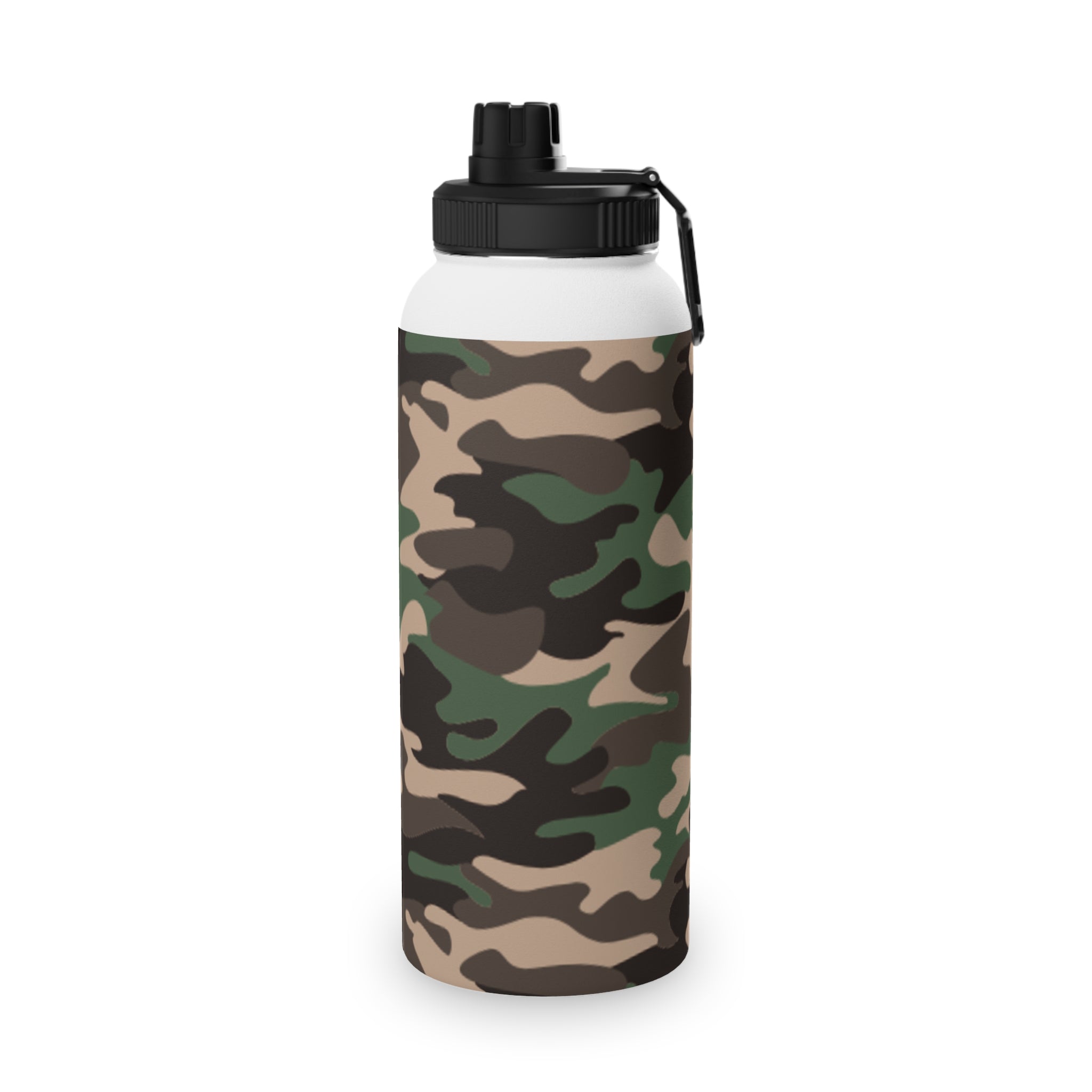 Camo Stainless Steel Water Bottle - Durable, Sporty Hydration, Travel Friendly, Outdoor Adventures, Fitness, Gifts