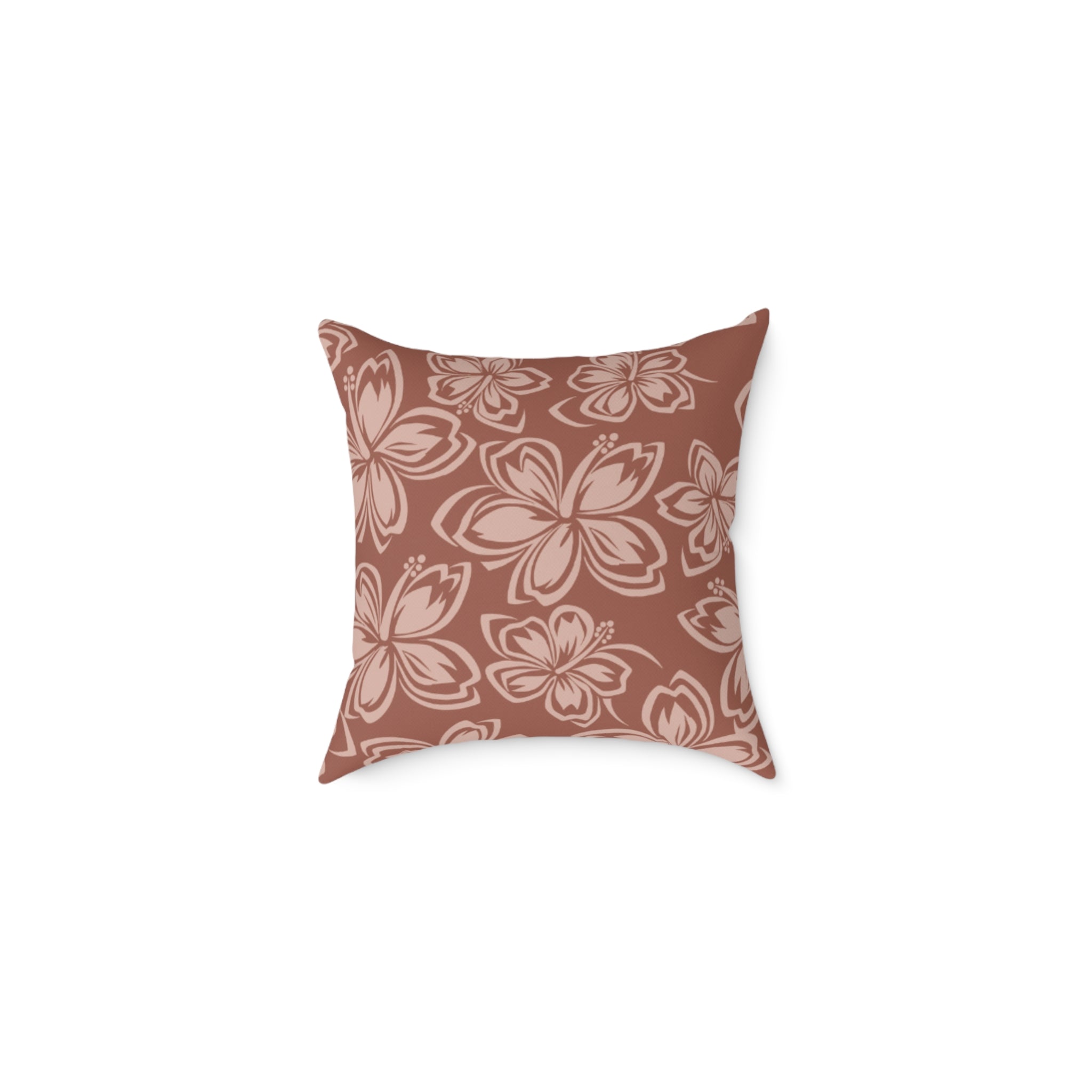 Elegant Floral Square Poly Canvas Pillow, Cozy Home Décor, Gift for Flower Lovers, Accent Cushion, Vintage Vibes