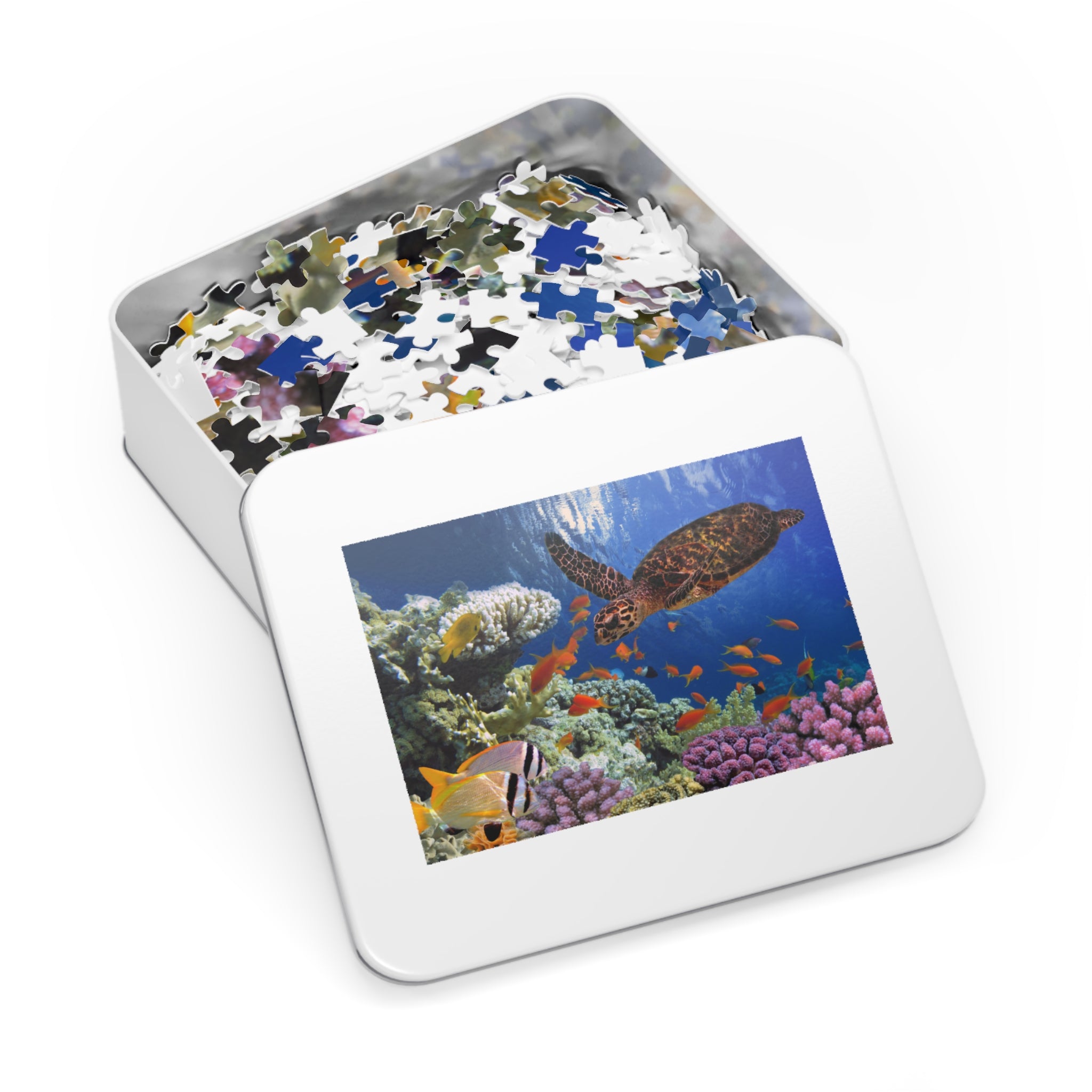 Jigsaw Puzzle: Under the Sea Turtle Calming Design