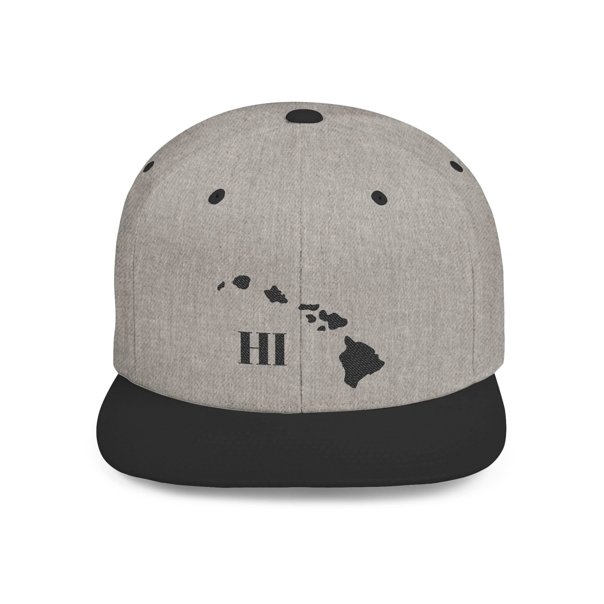 Hawaii Flat Bill Snapback Hat, Stylish Cap, Beachwear Accessory, Gift for Travelers, Unisex Outdoor Headwear