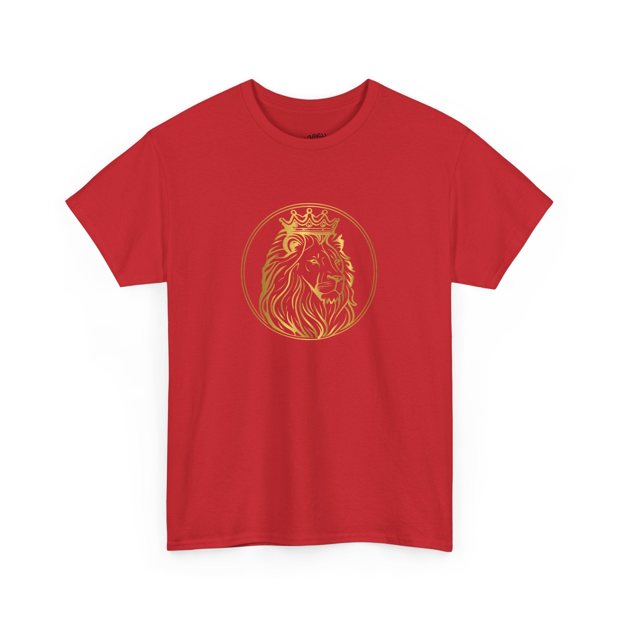 Majestic Lion Unisex Heavy Cotton Tee - Perfect for Animal Lovers, Casual Outings, Gifts, Birthdays, and More