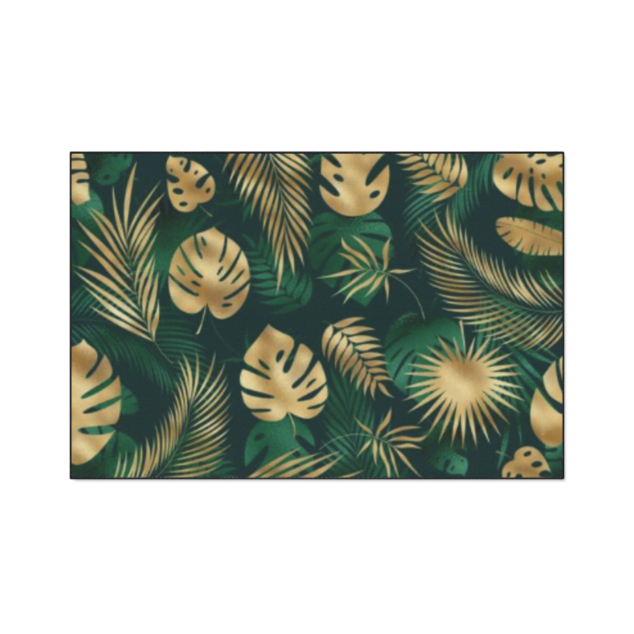 Hawaiian Tropical Monstera Leaf Floor Mat - Heavy Duty Welcome Mat, Indoor Outdoor Rug, Home Decor, Gift for Housewarming, Summer Vibes