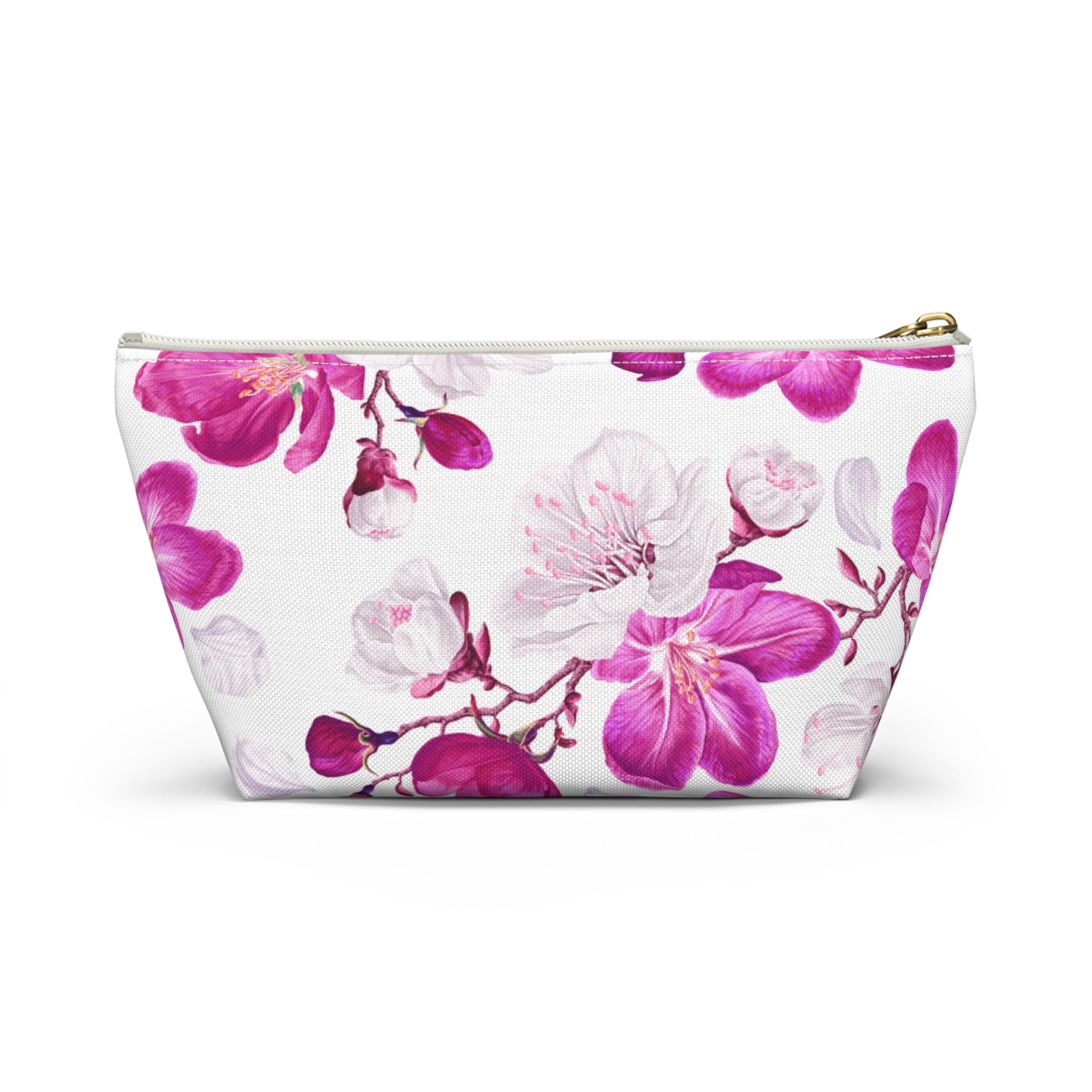 Floral Accessory Pouch | Makeup Bag, Travel Organizer, Gift for Her, Spring Accessories, Pink Flower Pouch