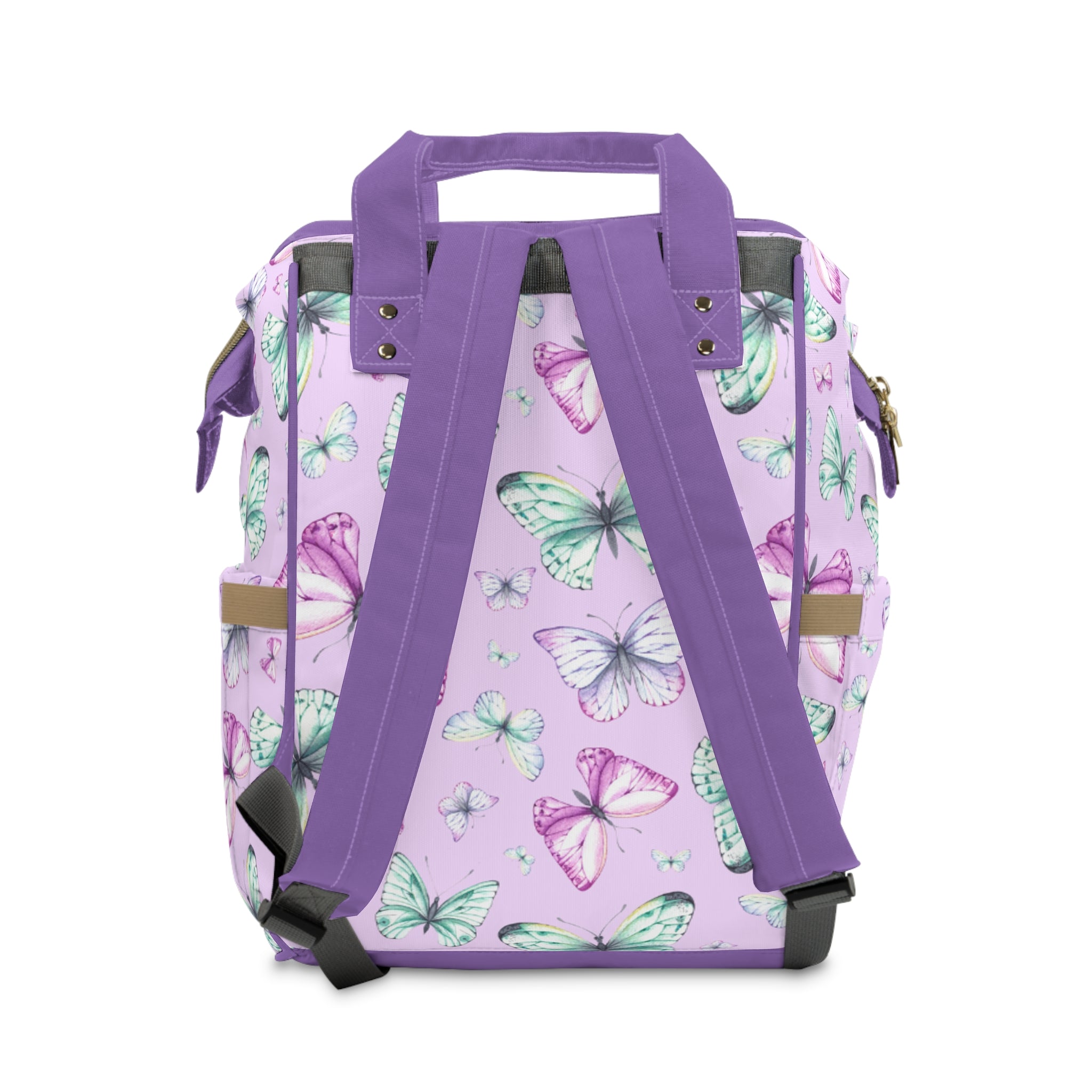 Butterfly Print Diaper Backpack - Stylish Baby Bag, Mom Gift, Travel Backpack, Baby Shower Present, Kid's Essentials