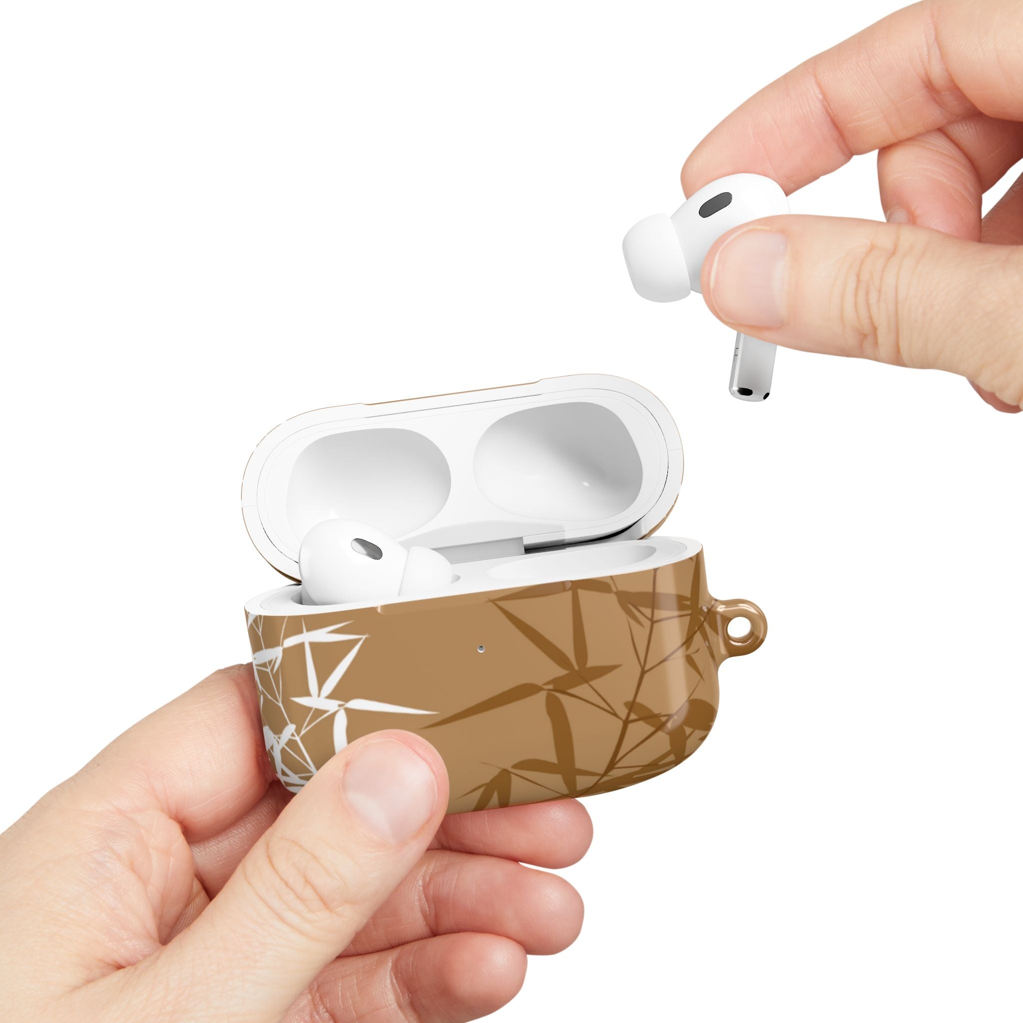 Stylish Bamboo AirPod Cases - Trendy Tech Accessories for Nature Lovers, Gift for Music Lovers, Unique Earbud Holder, Eco-Friendly Design
