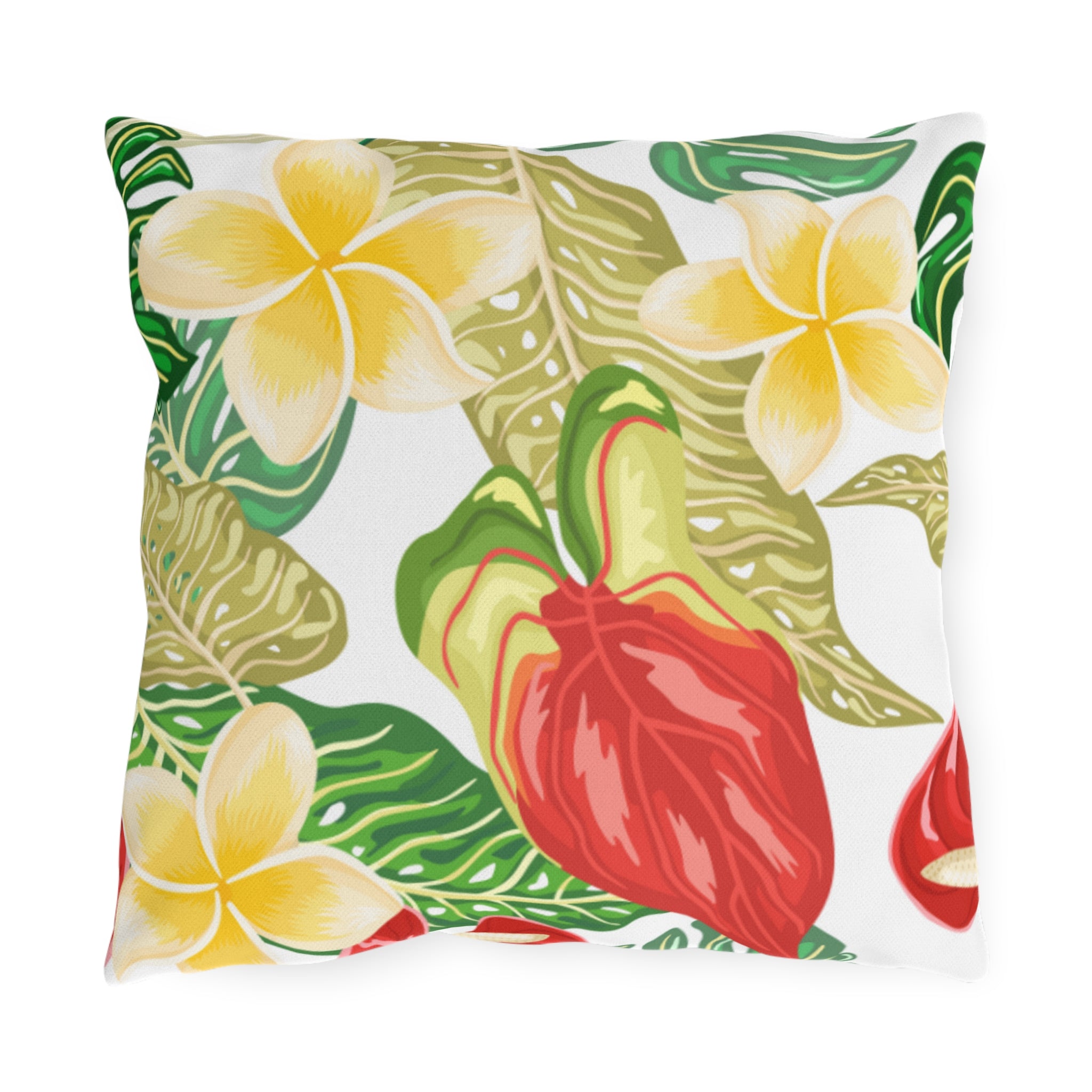 Vibrant Tropical Outdoor Pillows, Garden Decor, Summer Vibes, Patio Cushion, Nature Lover Gift, Outdoor Living Accents