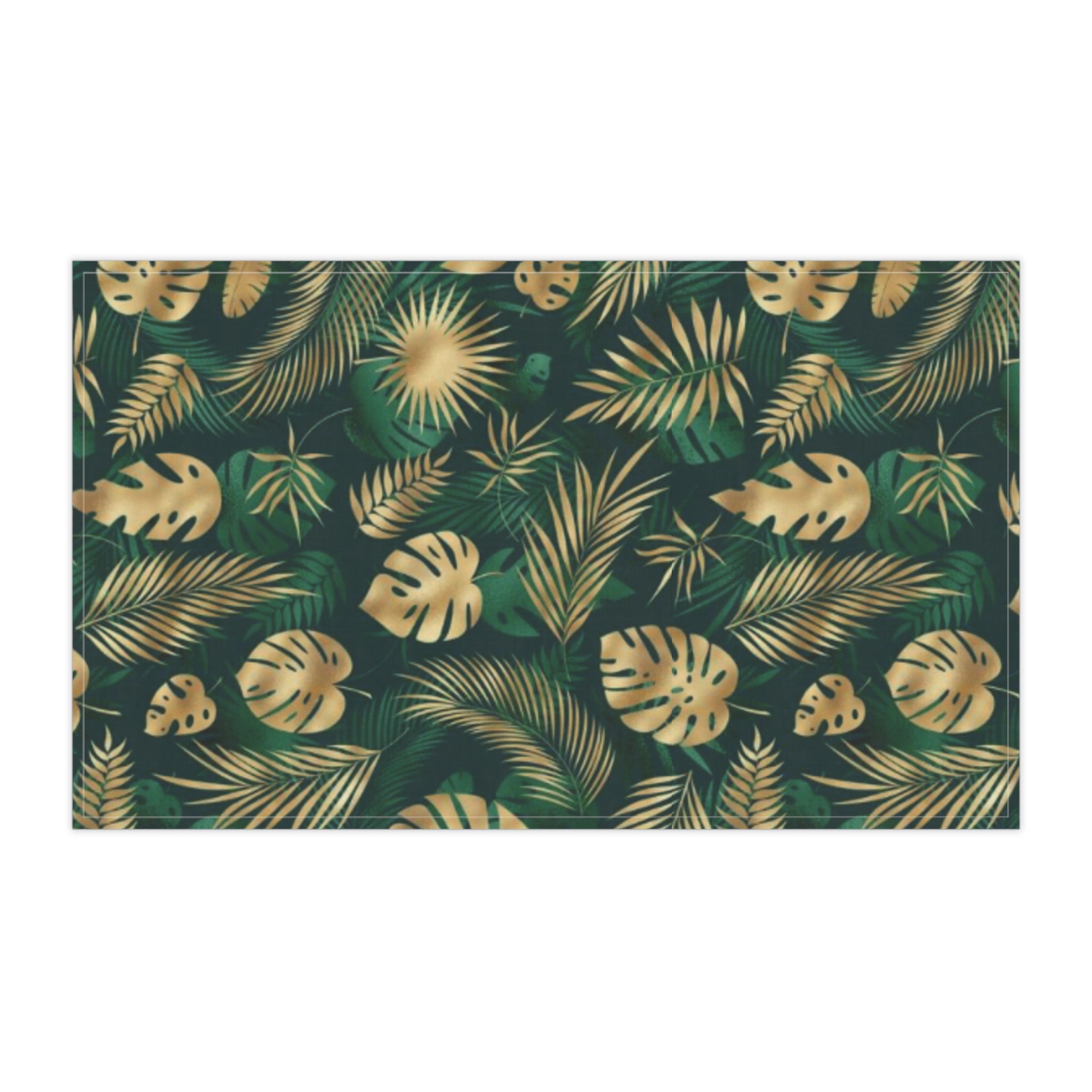 Hawaiian Tropical Monstera Leaf Tea Towels (cotton, poly)
