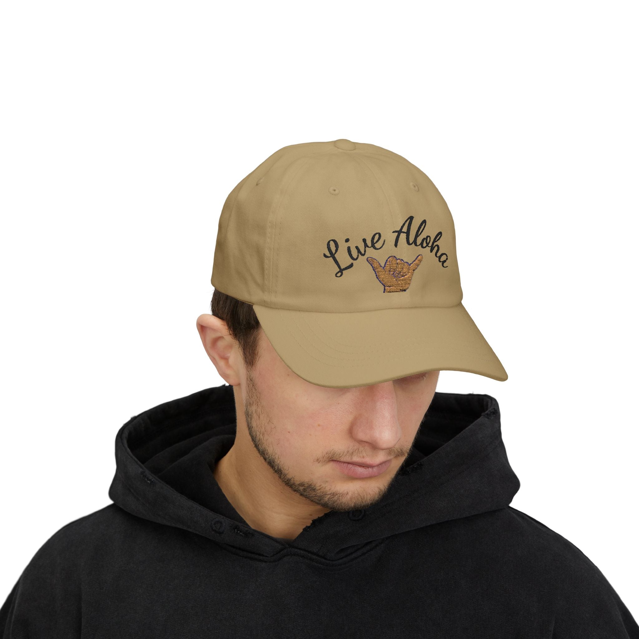 Live Aloha Classic Dad Cap - Beach Vibes, Casual Style, Outdoor Adventures, Gift for Dad, Summer Sunshine