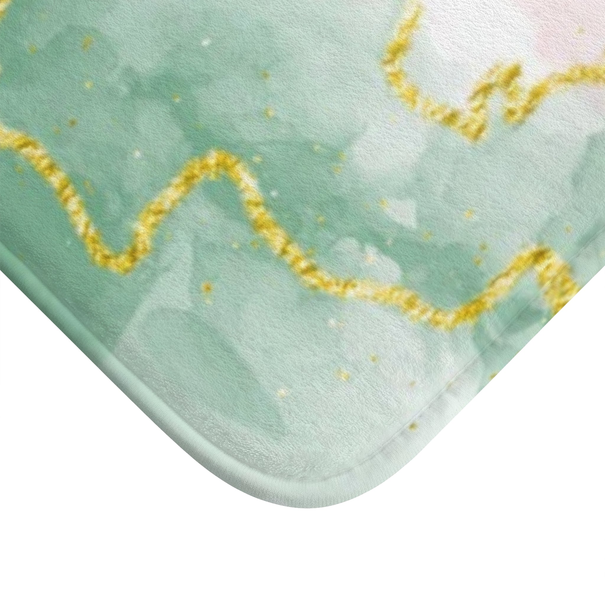 Elegant Floral Bath Mat - Soft Watercolor Bathroom Decor, Non-Slip, Luxury Home Accessory, Ideal for Relaxing Spaces, Shower Gift Idea