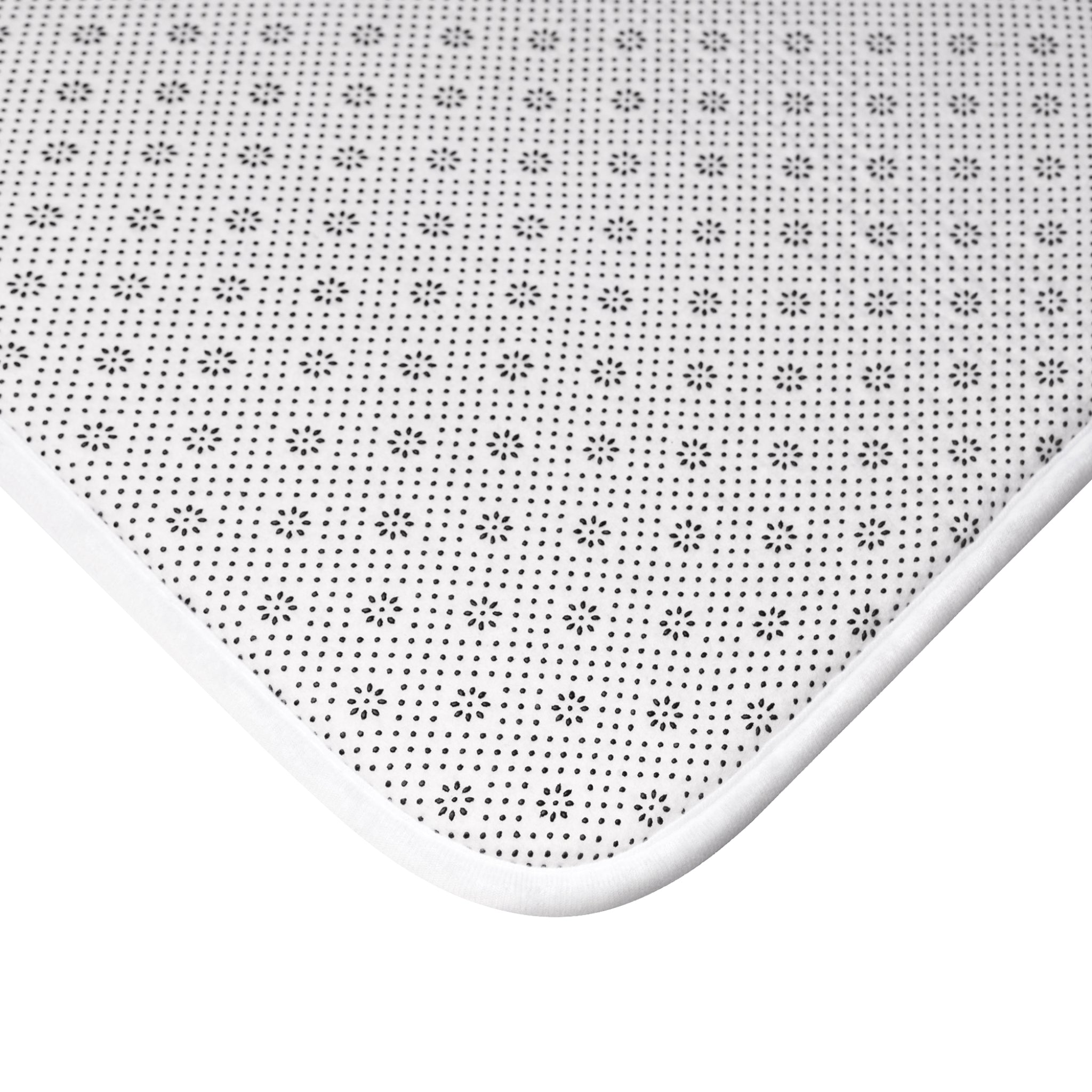 Elegant Floral Bath Mat - Soft Watercolor Bathroom Decor, Non-Slip, Luxury Home Accessory, Ideal for Relaxing Spaces, Shower Gift Idea